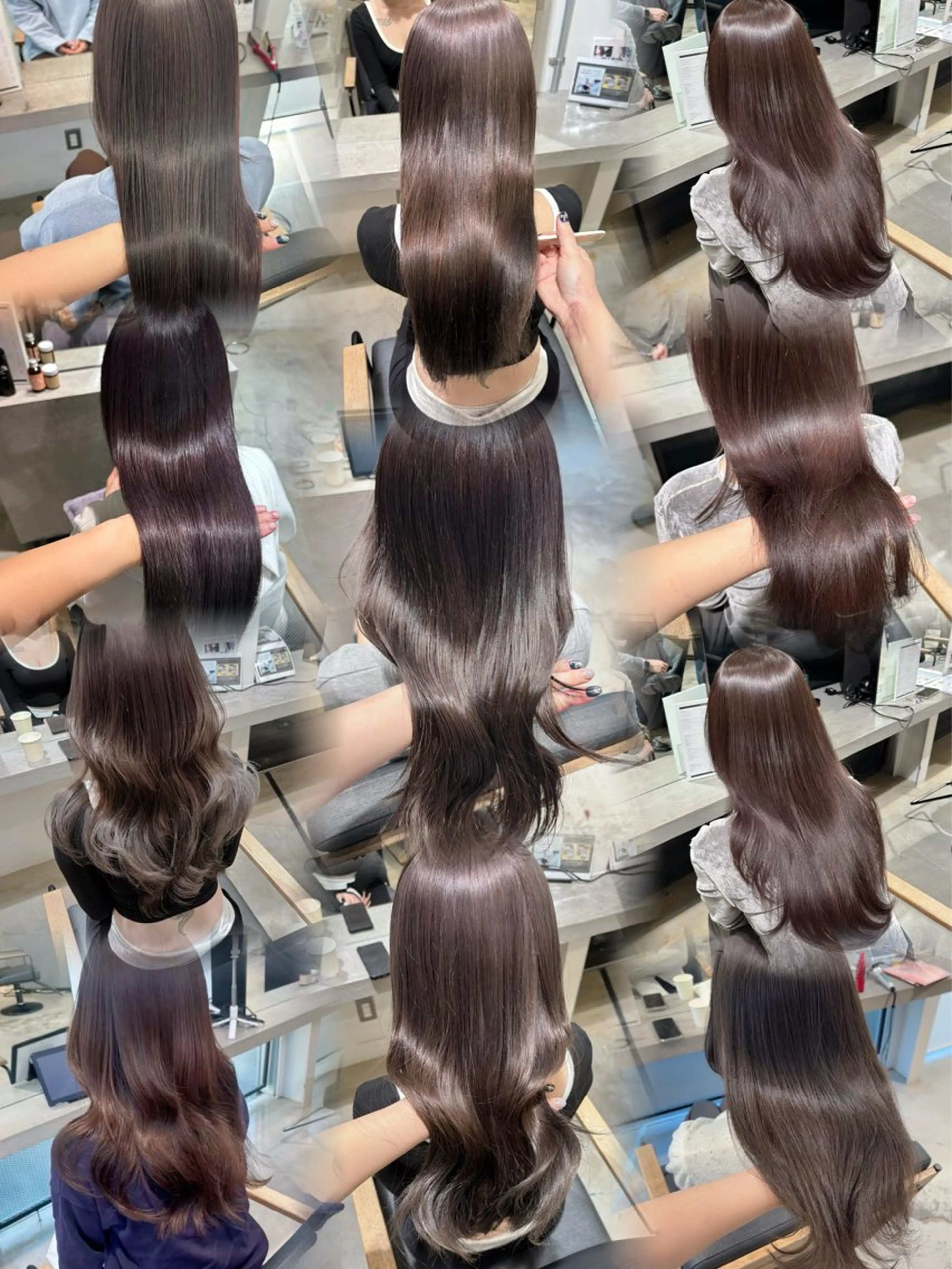 セミロング カット yui/色気カラー /暖色カラーのヘアスタイル