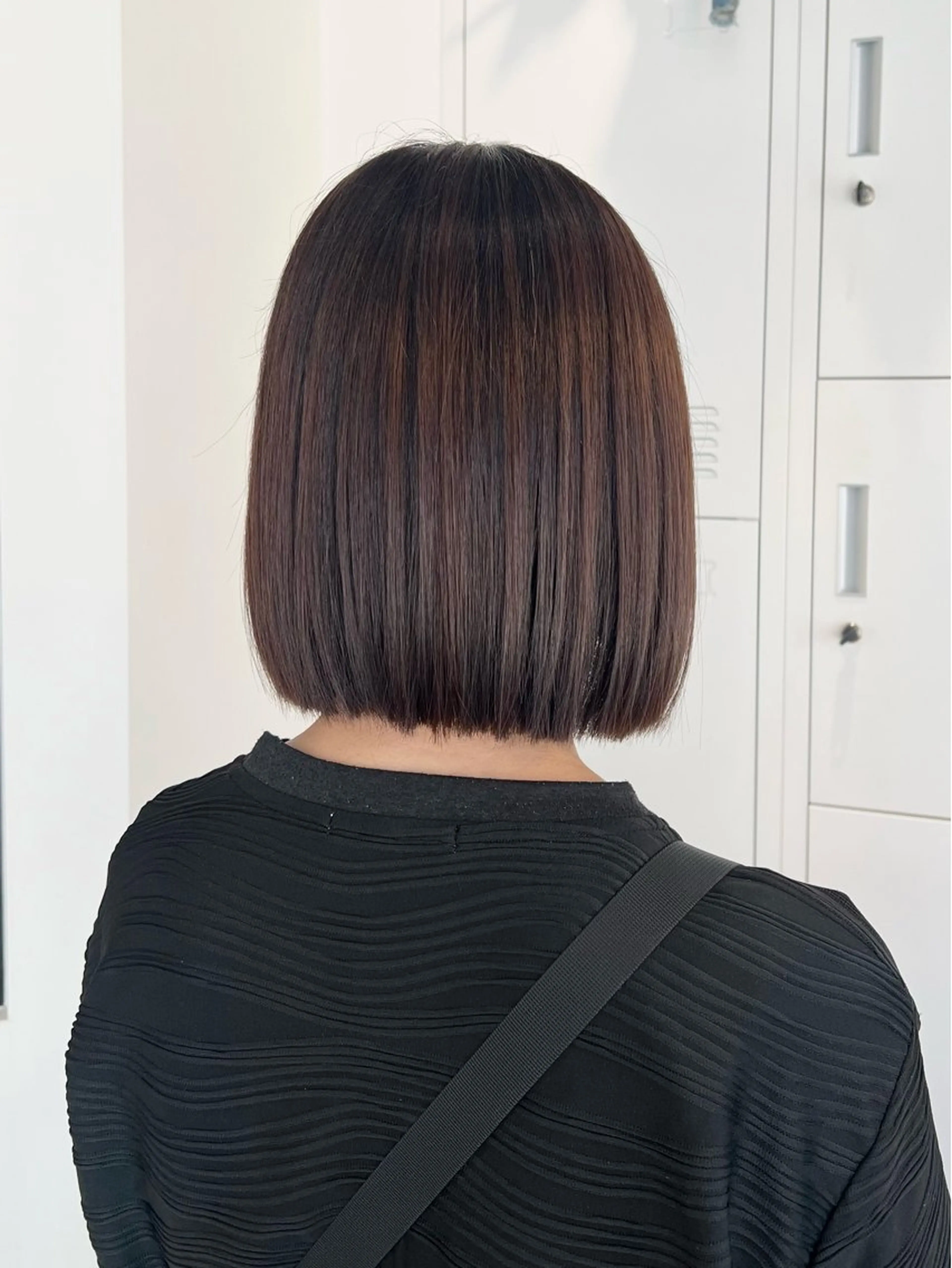 ショート ボブ カット トリートメント 黒阪 なみのヘアスタイル