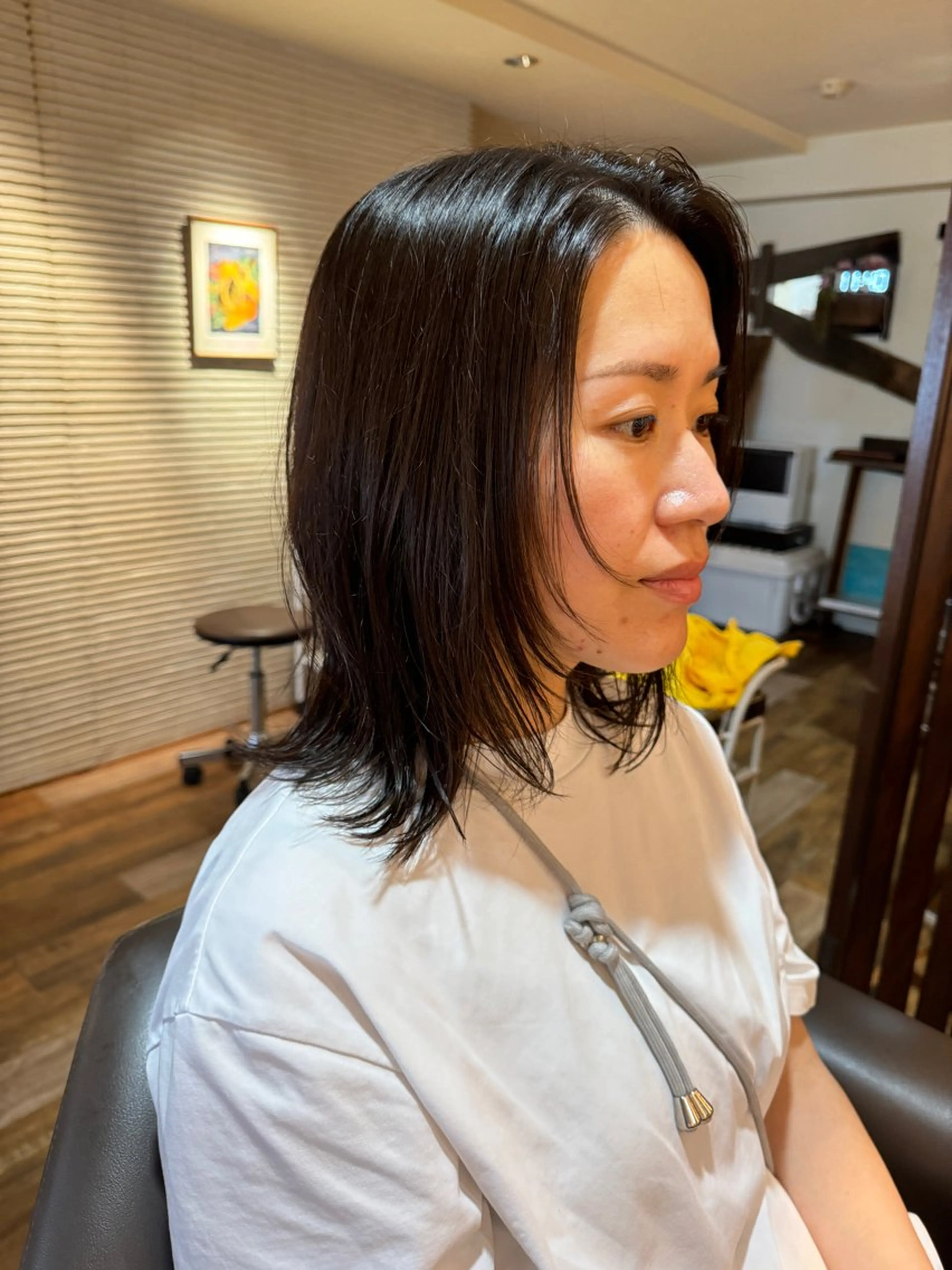 ミディアム カット 美髪矯正/縮毛矯正 越野雄大のヘアスタイル