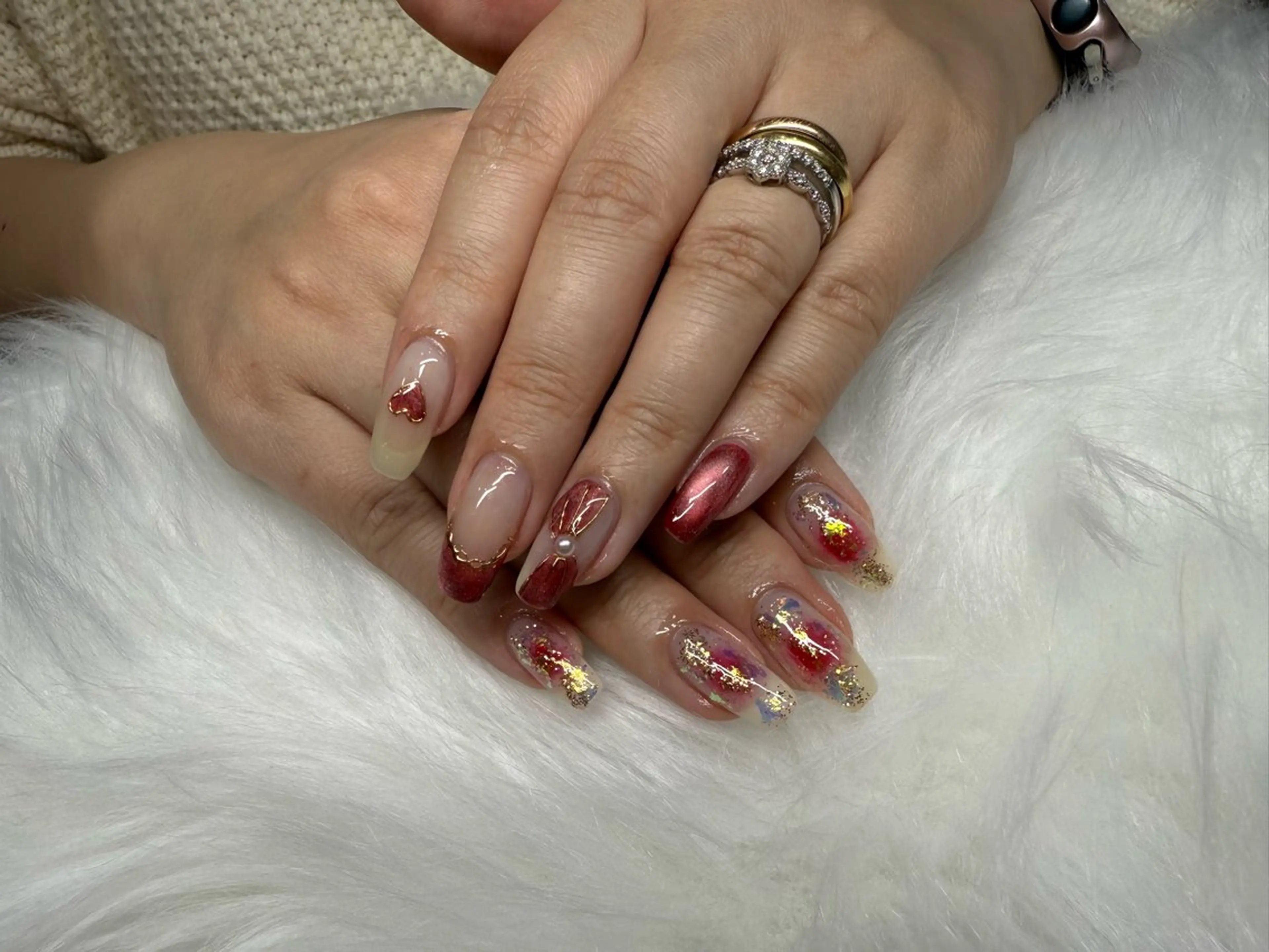 ネイル チークネイル R.I所属・R.I みちのネイルデザイン