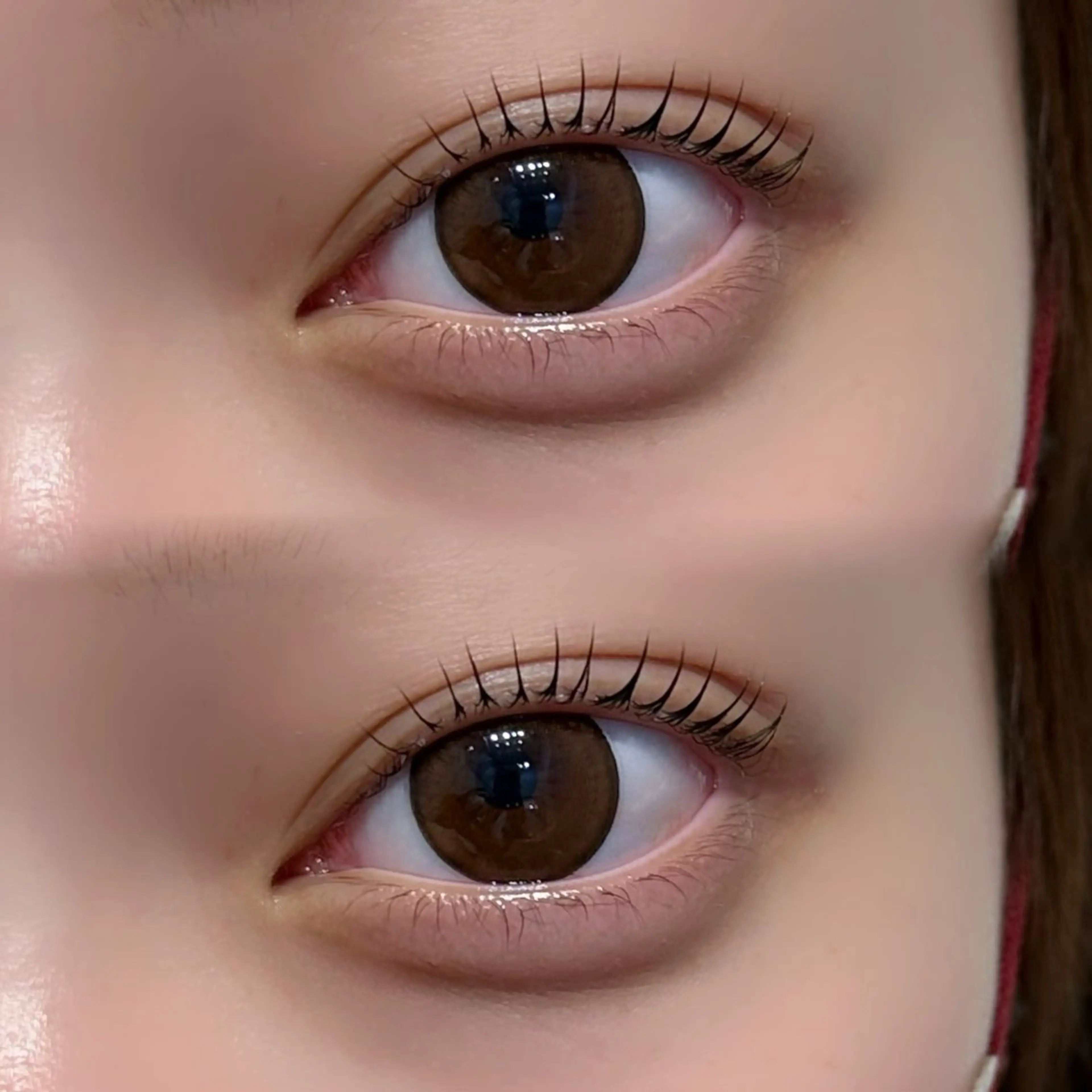 マツエク・マツパ Rinka/梅田/ 透け感カラー🤎のヘアスタイル