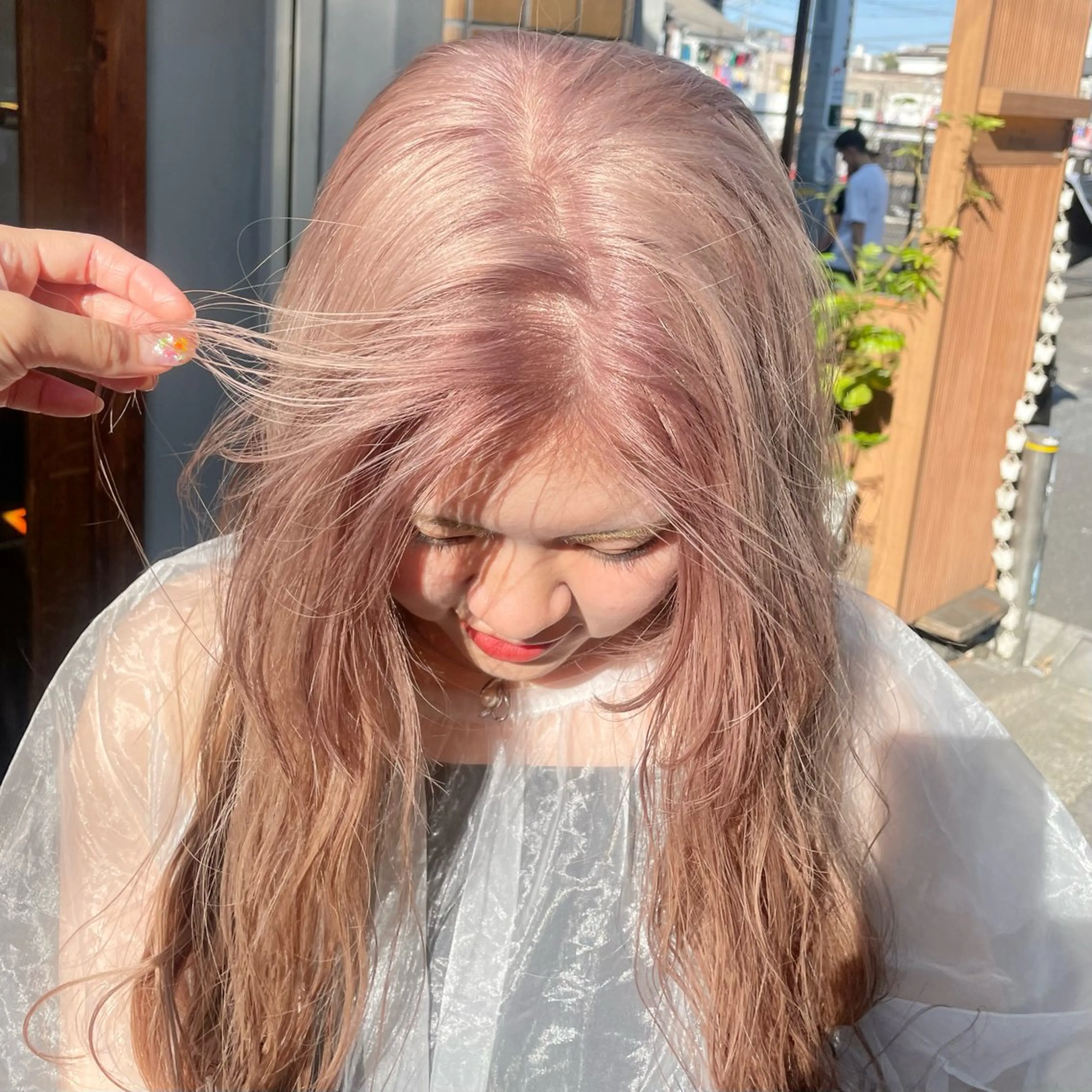 ロング カラー ハイトーンカラー カット ヘアカラー 🍊暖色×顔周り 🍊cocoroのヘアスタイル