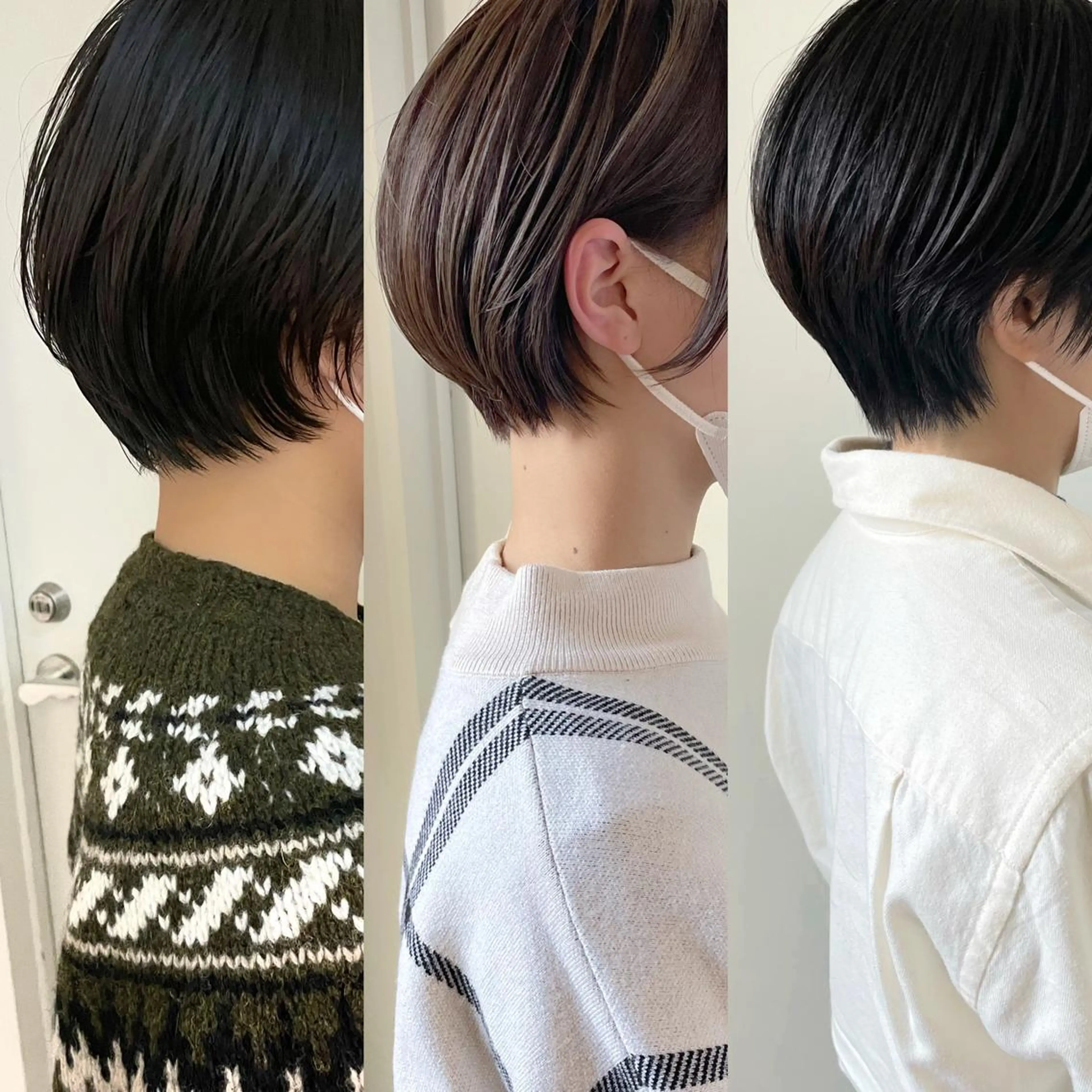 ショート カラー アッシュ ハイトーンカラー イルミナカラー インナーカラー ボブ カット ヘアカラー トリートメント 江上拓郎/ショート /酸性ストレートのヘアスタイル