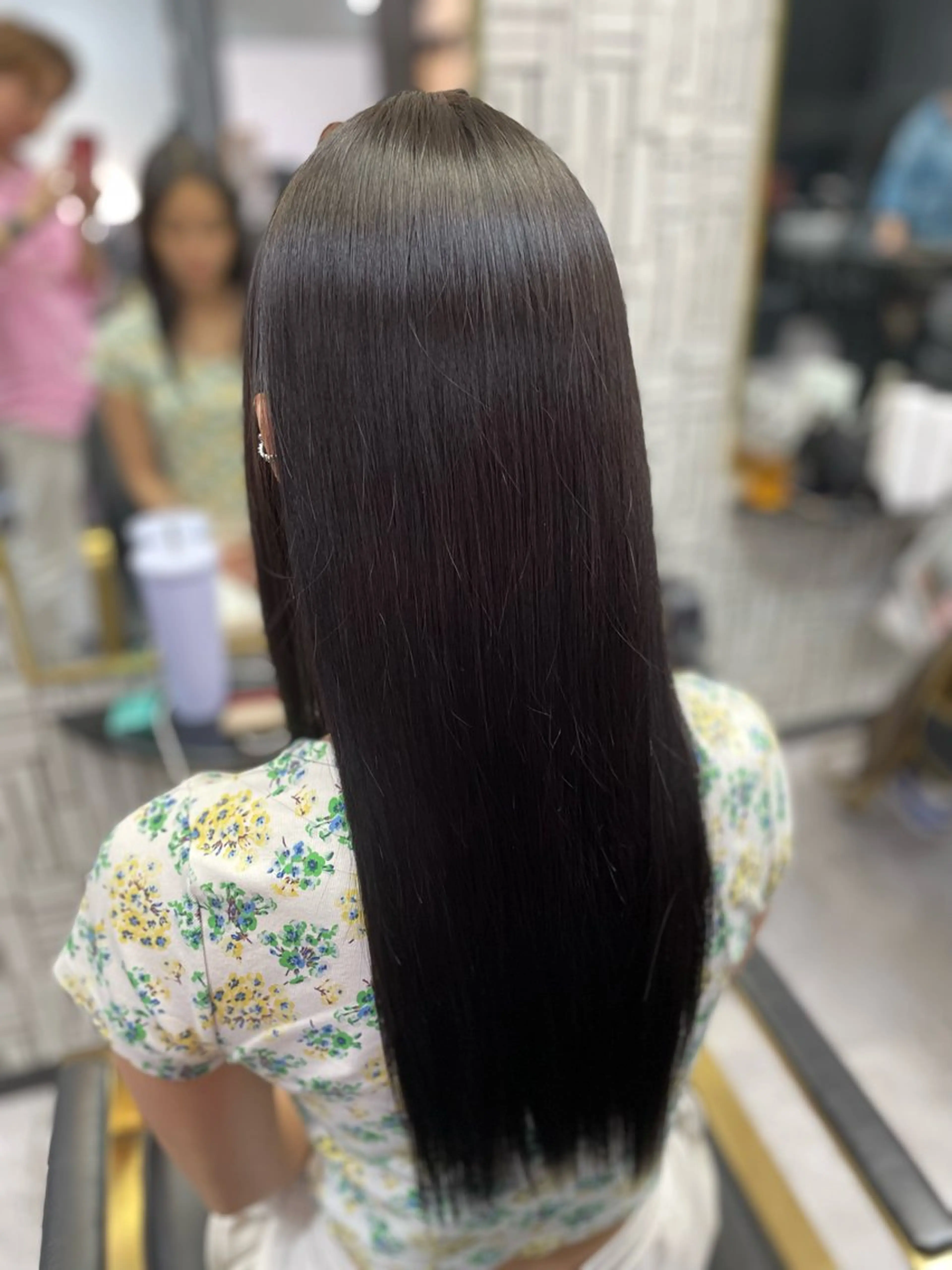 ロング カット 縮毛矯正 トリートメント 篠原 侑作のヘアスタイル