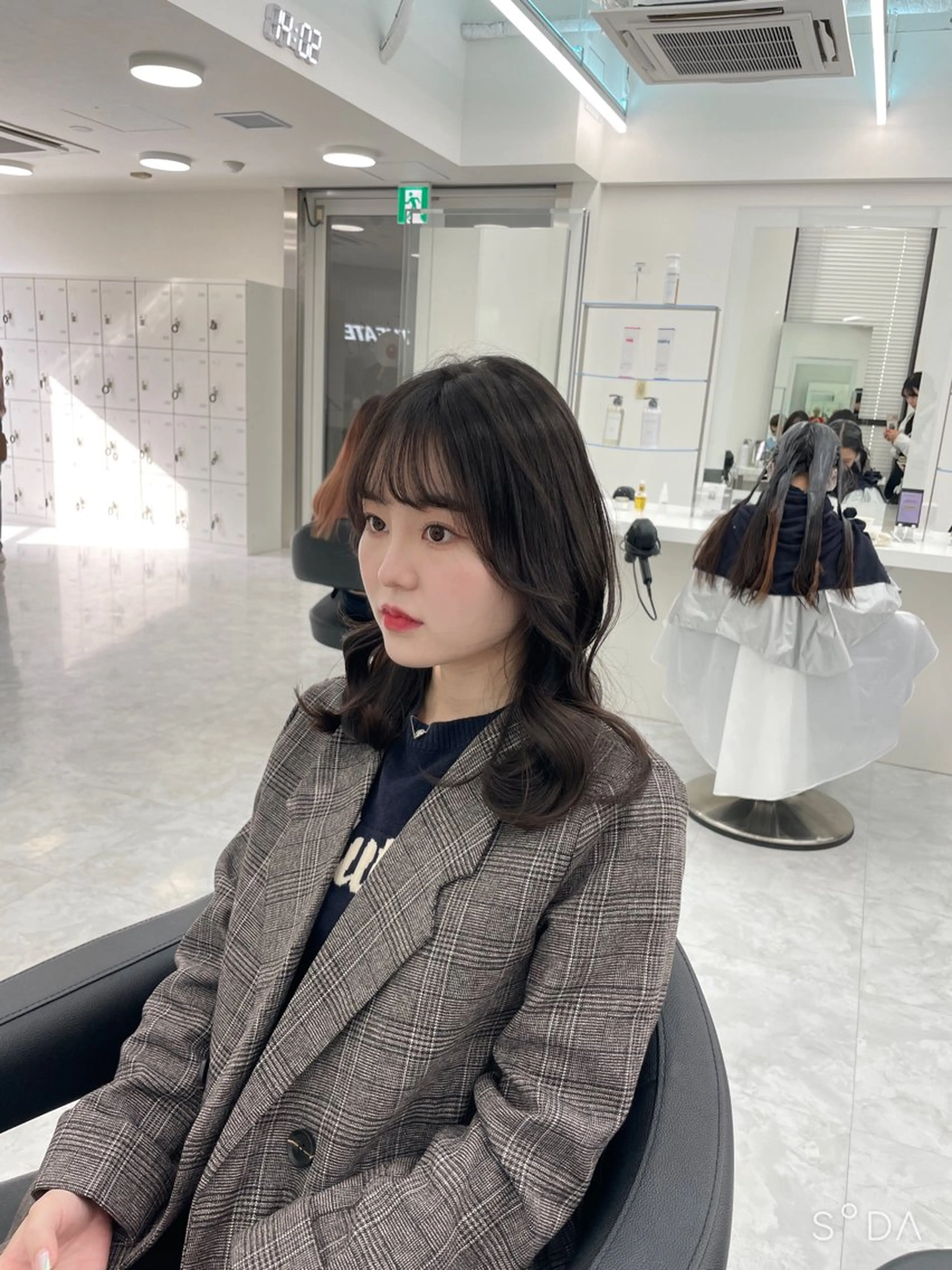 ミディアム カット ヘアカラー トリートメント MOE 福岡韓国ヘア✧︎のヘアスタイル