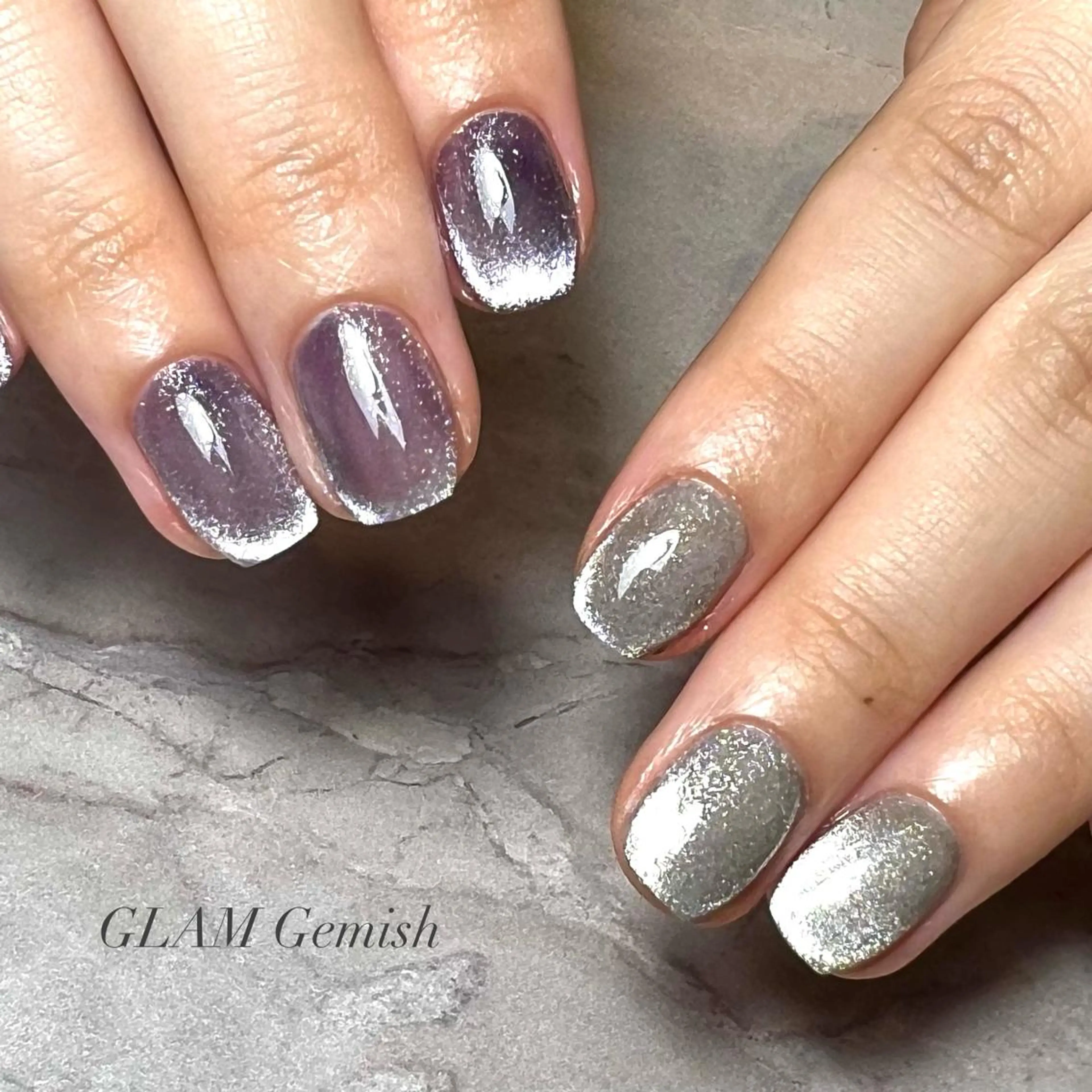 ネイル マグネットネイル 藤崎 恵梨香のネイルデザイン