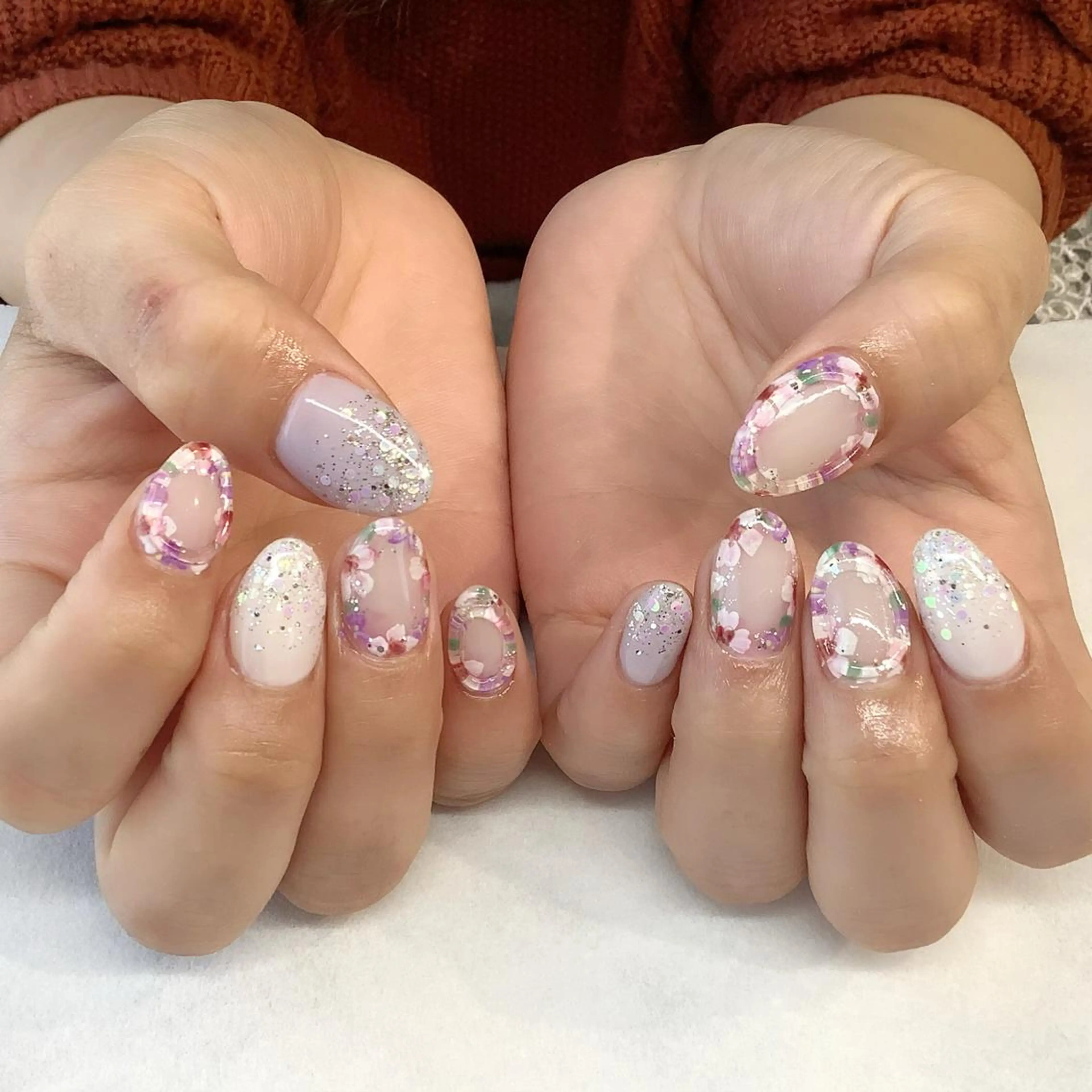 ネイル ハンドネイル 💎🐰 saki. m 🐰💎のネイルデザイン