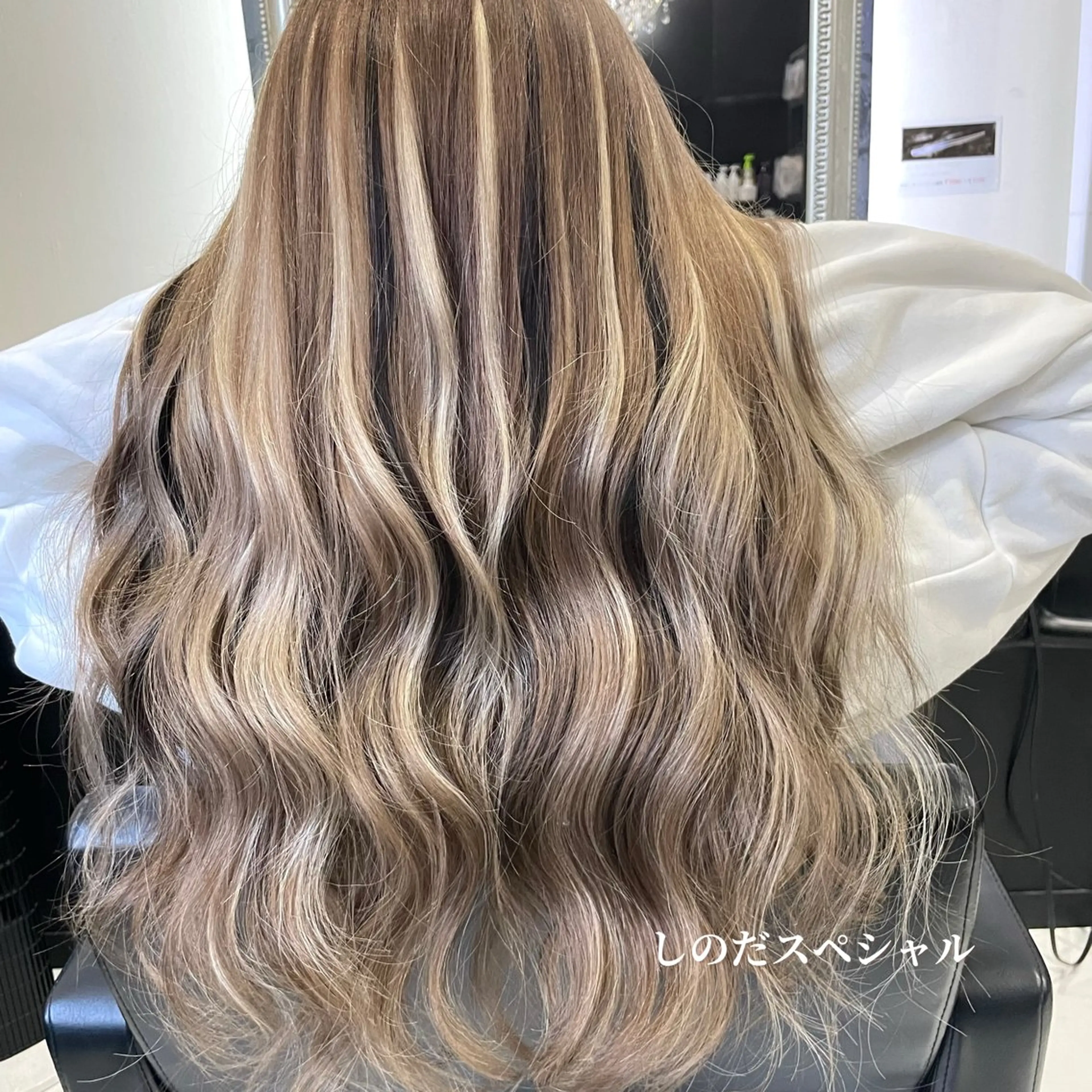 贅沢メニュー❣️カット×カラー×プルエク🌟ダイヤモンド毛質57㎝(へそ上)60本 👇プルエクステの詳細は概要欄へ👇の写真