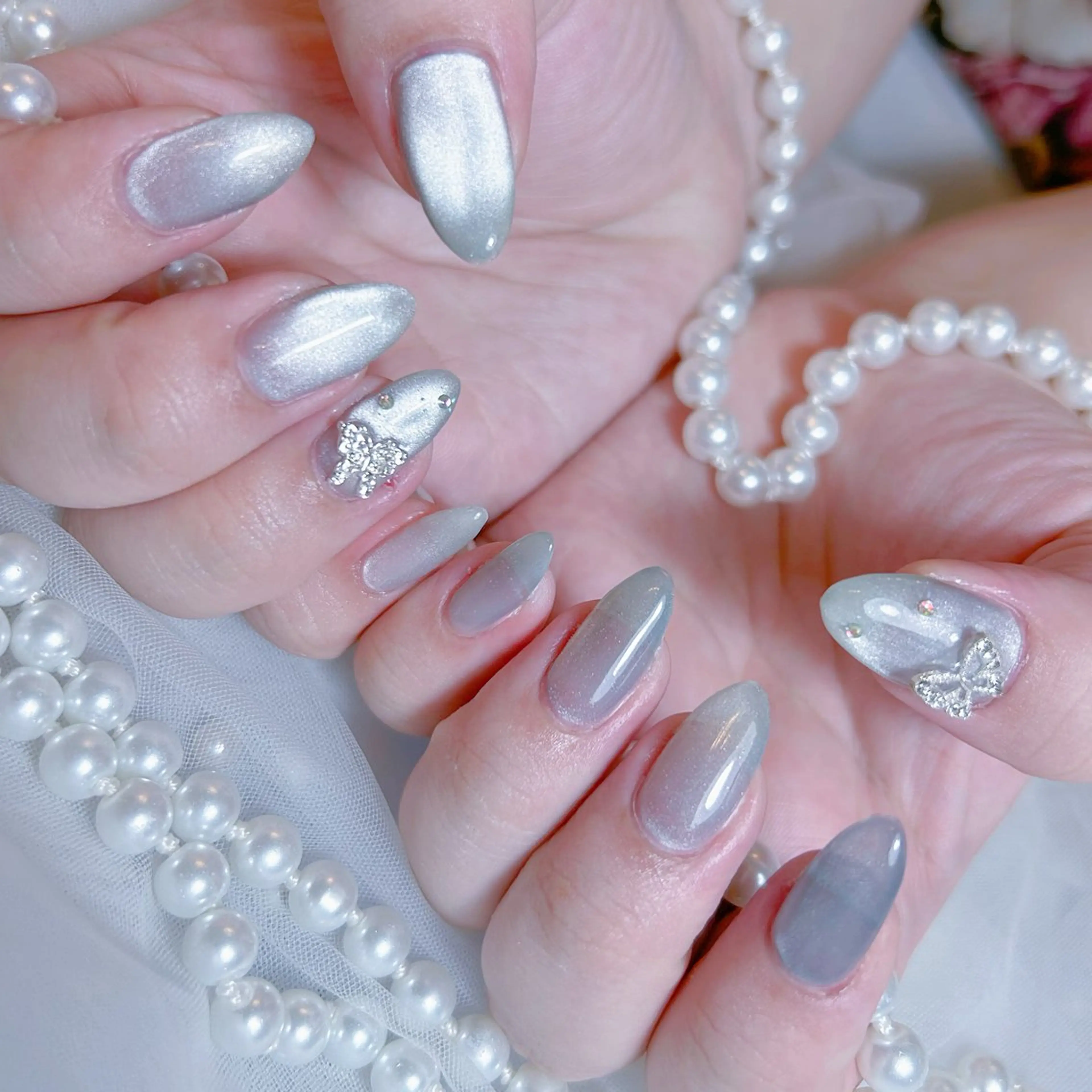 ネイル ハンドネイル Yudia🩵 Yuiのネイルデザイン