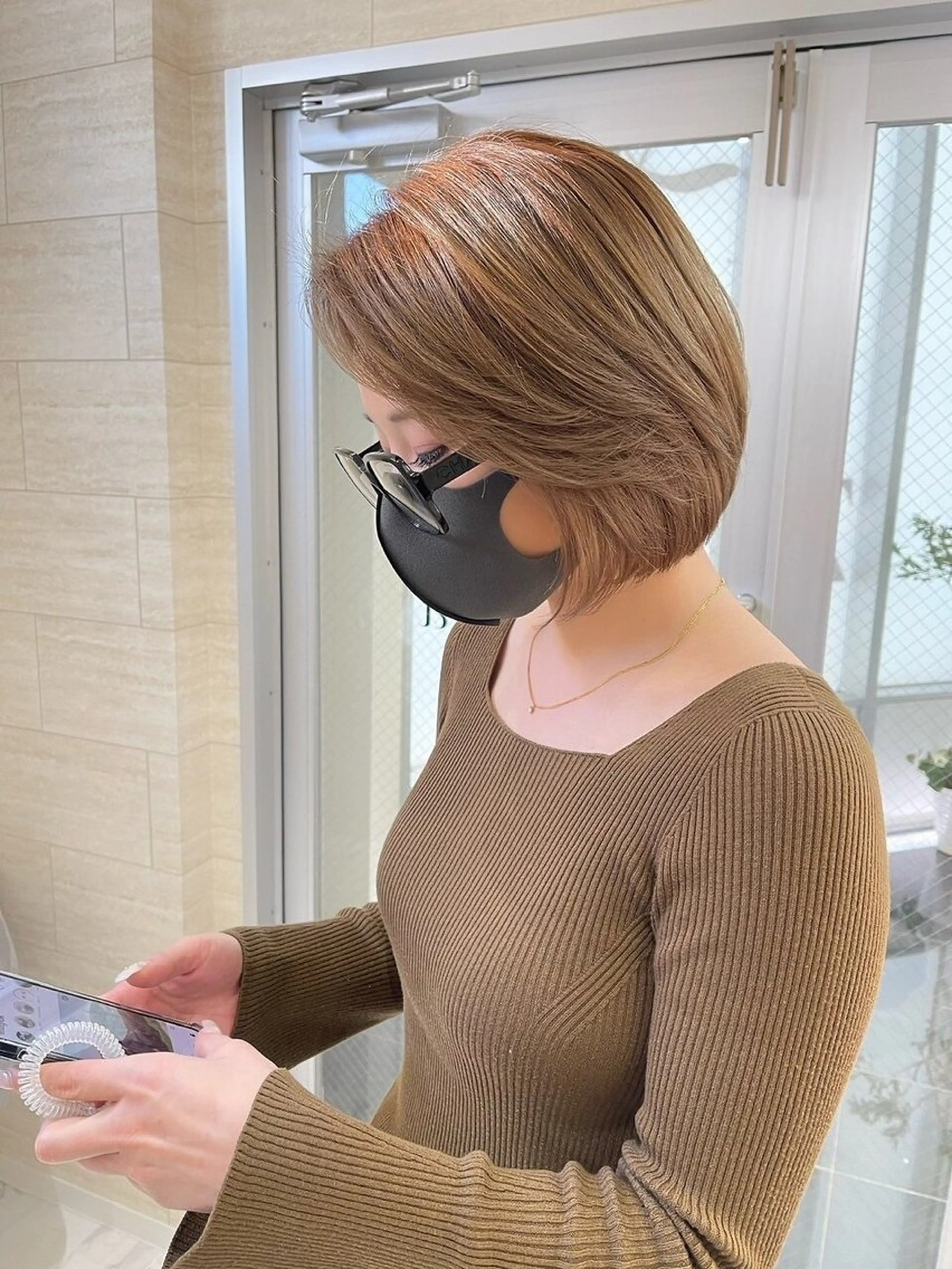 ショート Zina/ボブショー ト顔周りKEIKOのヘアスタイル