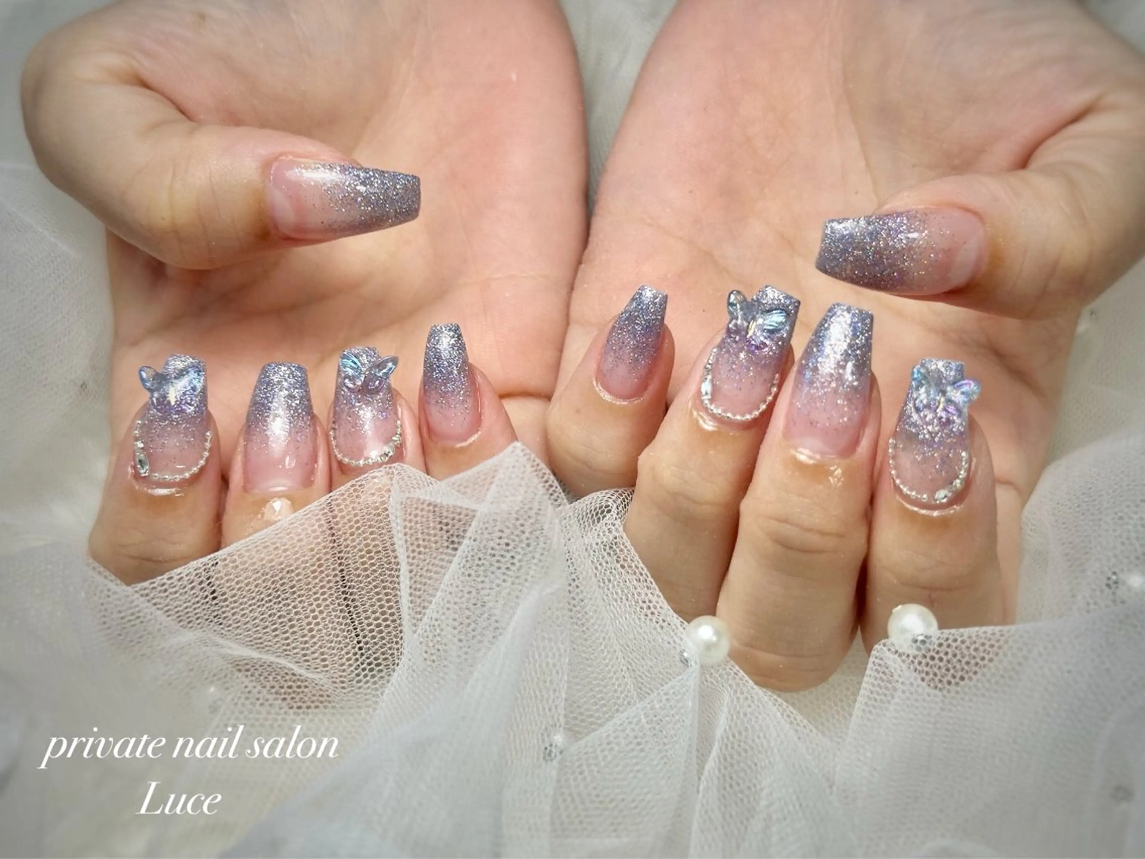 ネイル フラッシュネイル ハンドネイル nailsalon Luce🕊️のネイルデザイン