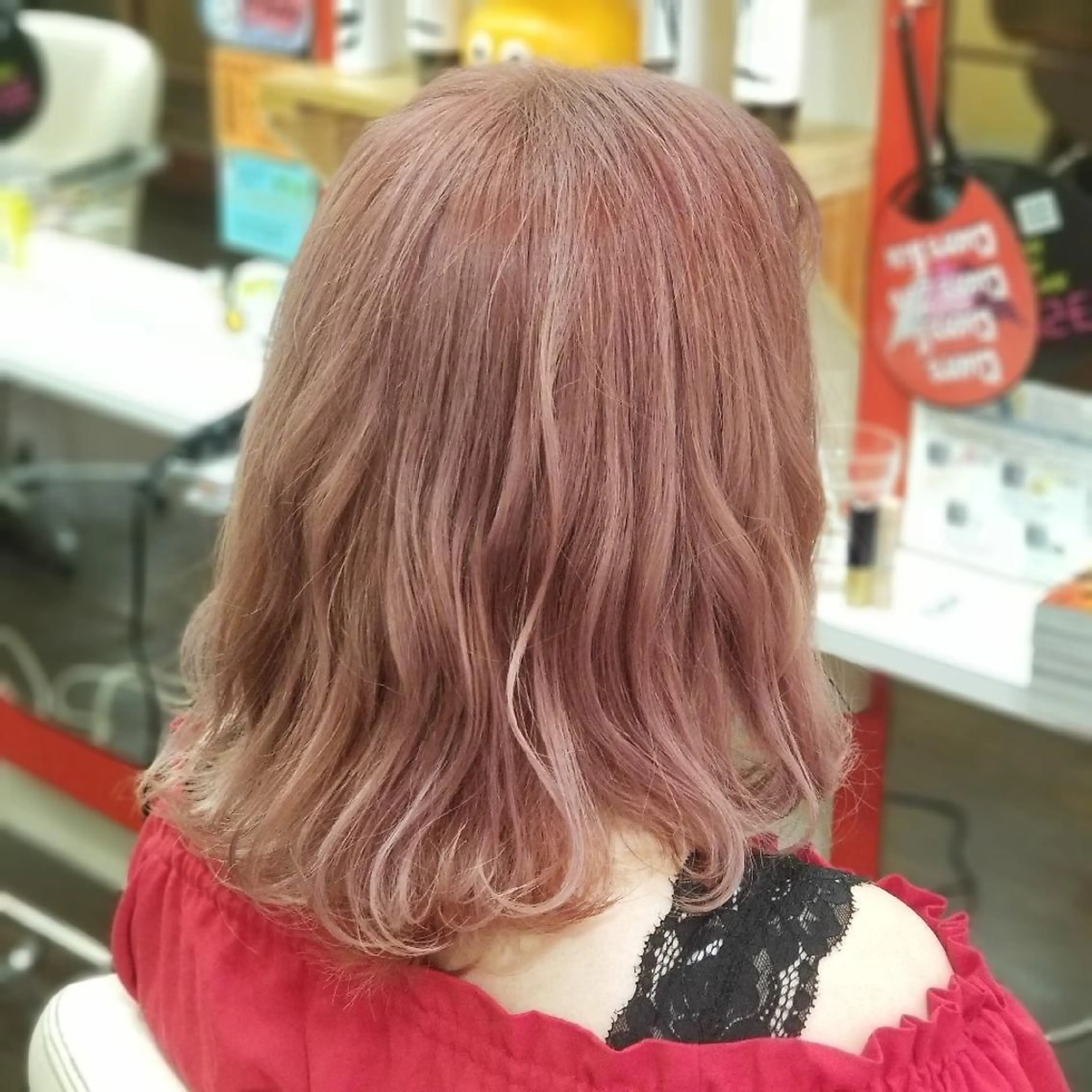 ミディアム カラー 植田 /エクステ /ブリーチ/髪質改善のヘアスタイル