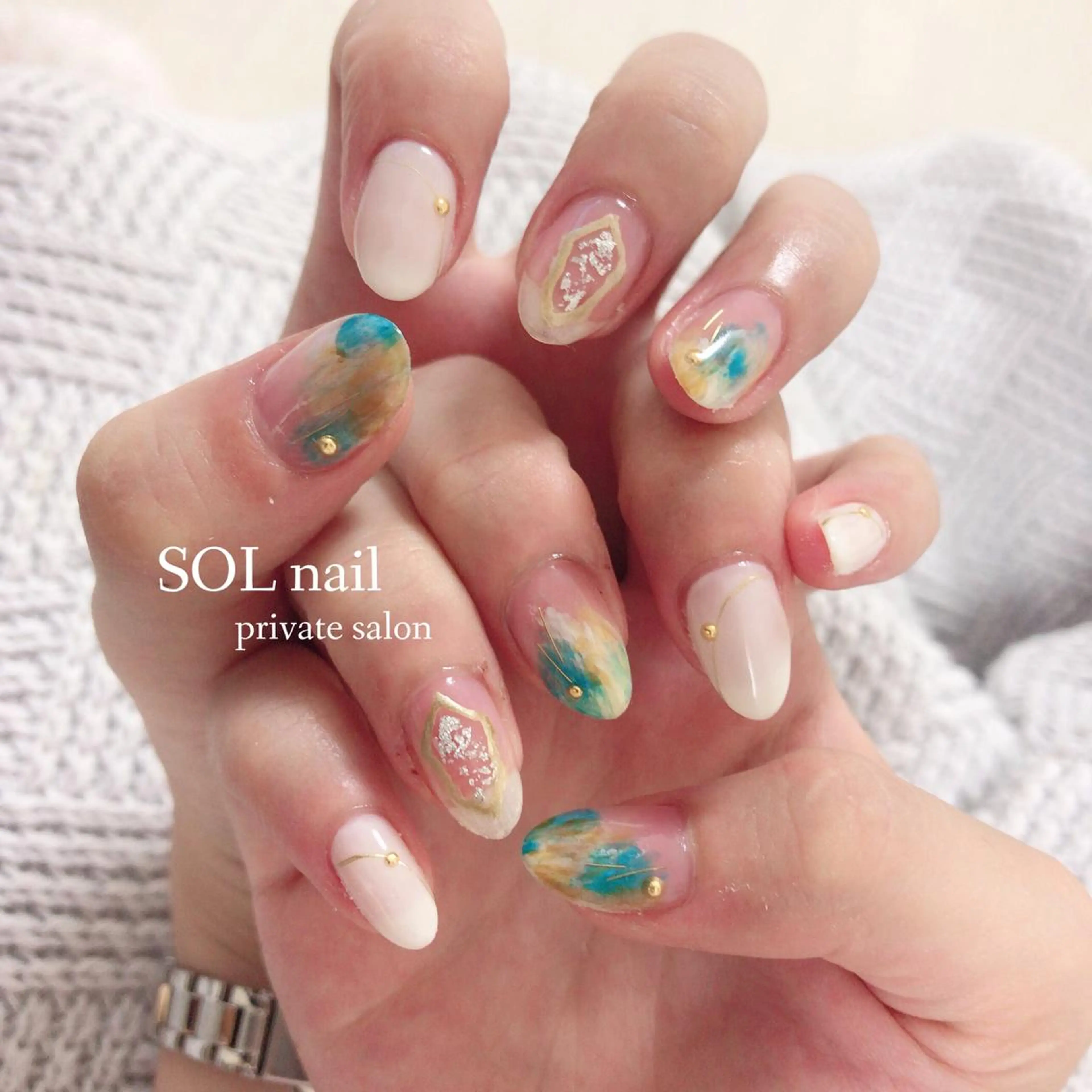 ネイル ハンドネイル SOL NAILのネイルデザイン