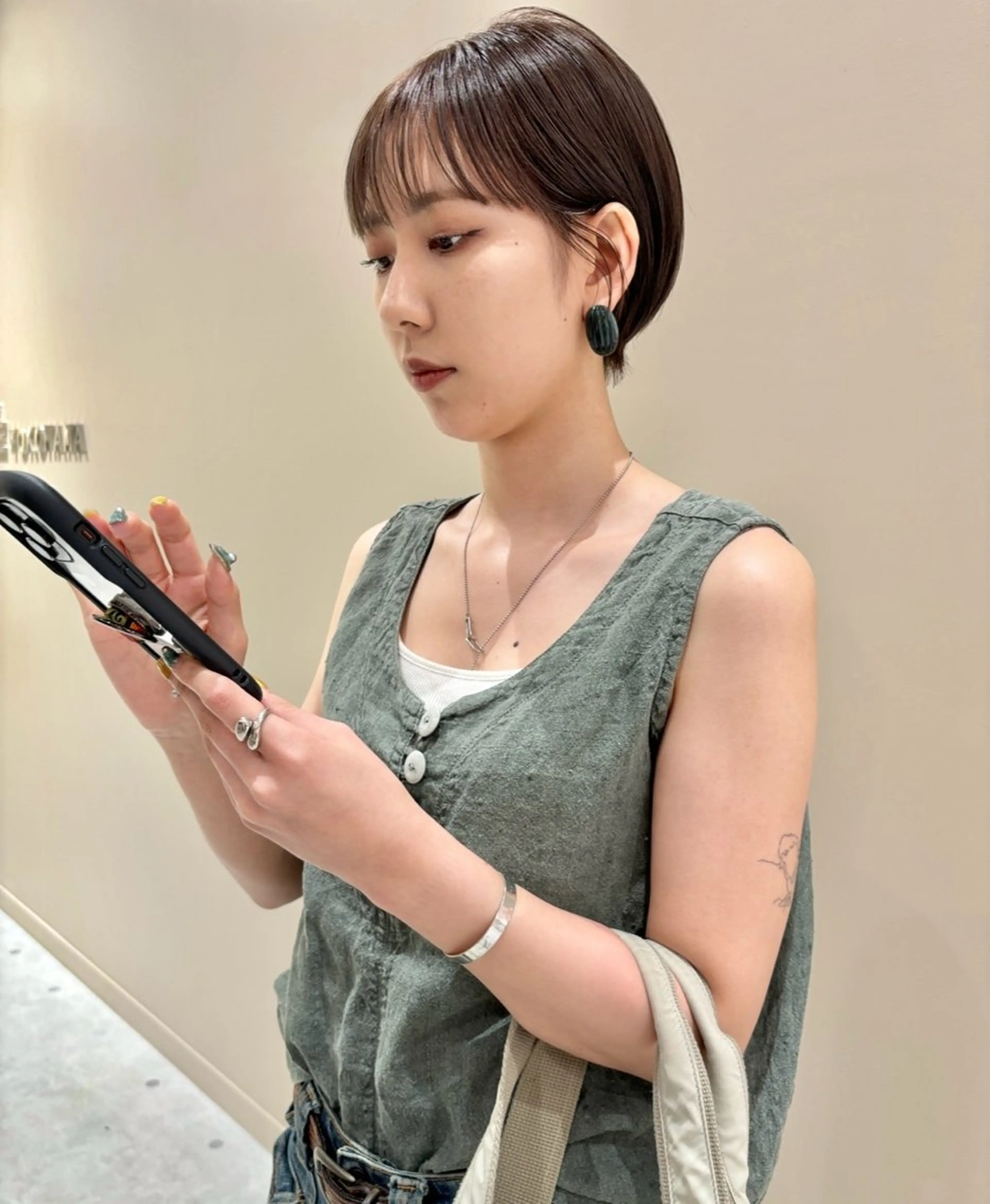 ショート カラー ベージュカラー ショートヘア 🌿ショート🌿 パーマ🌿淳平のヘアスタイル