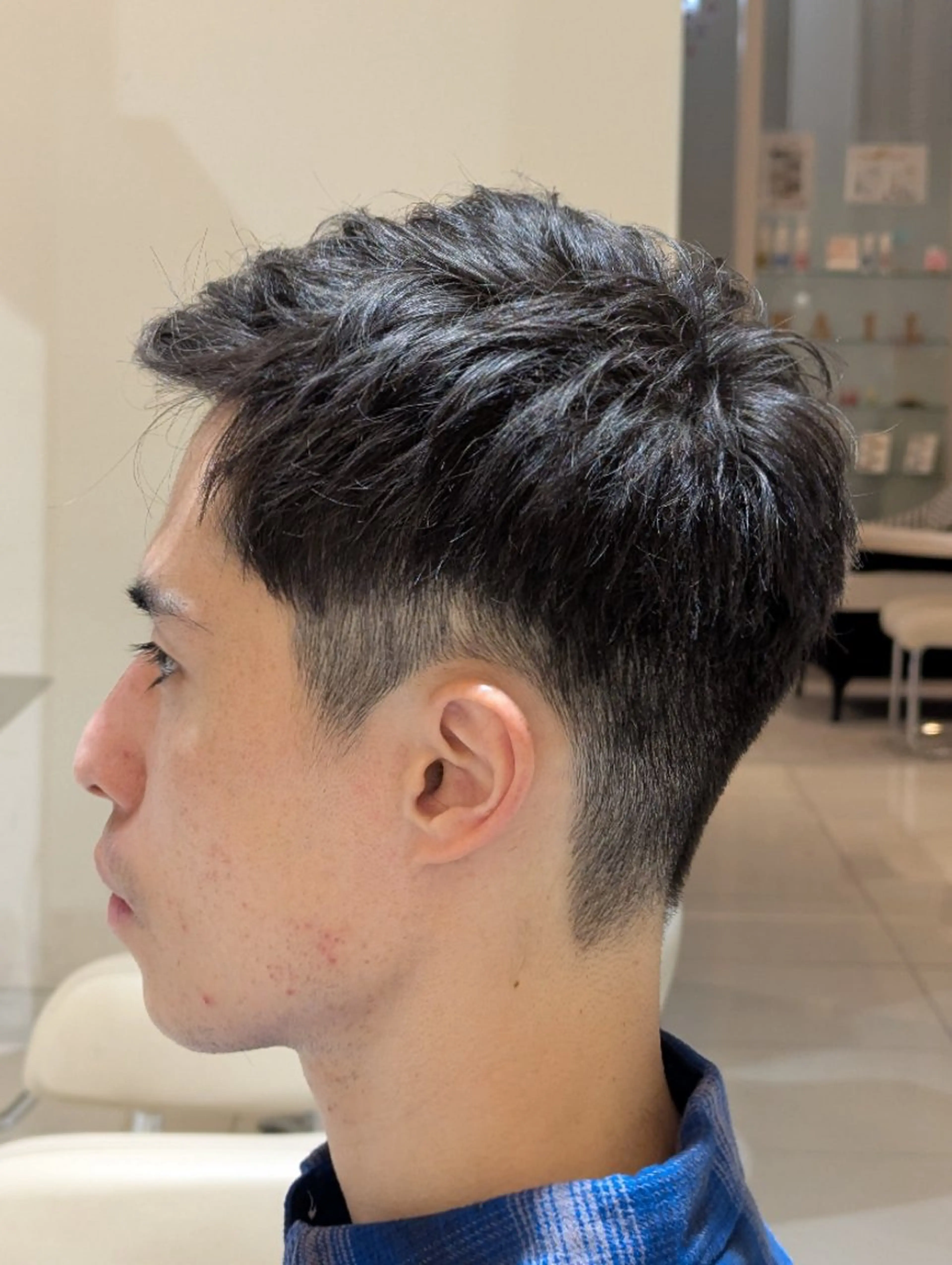 メンズ メンズベリーショート カット 後藤 風海のヘアスタイル