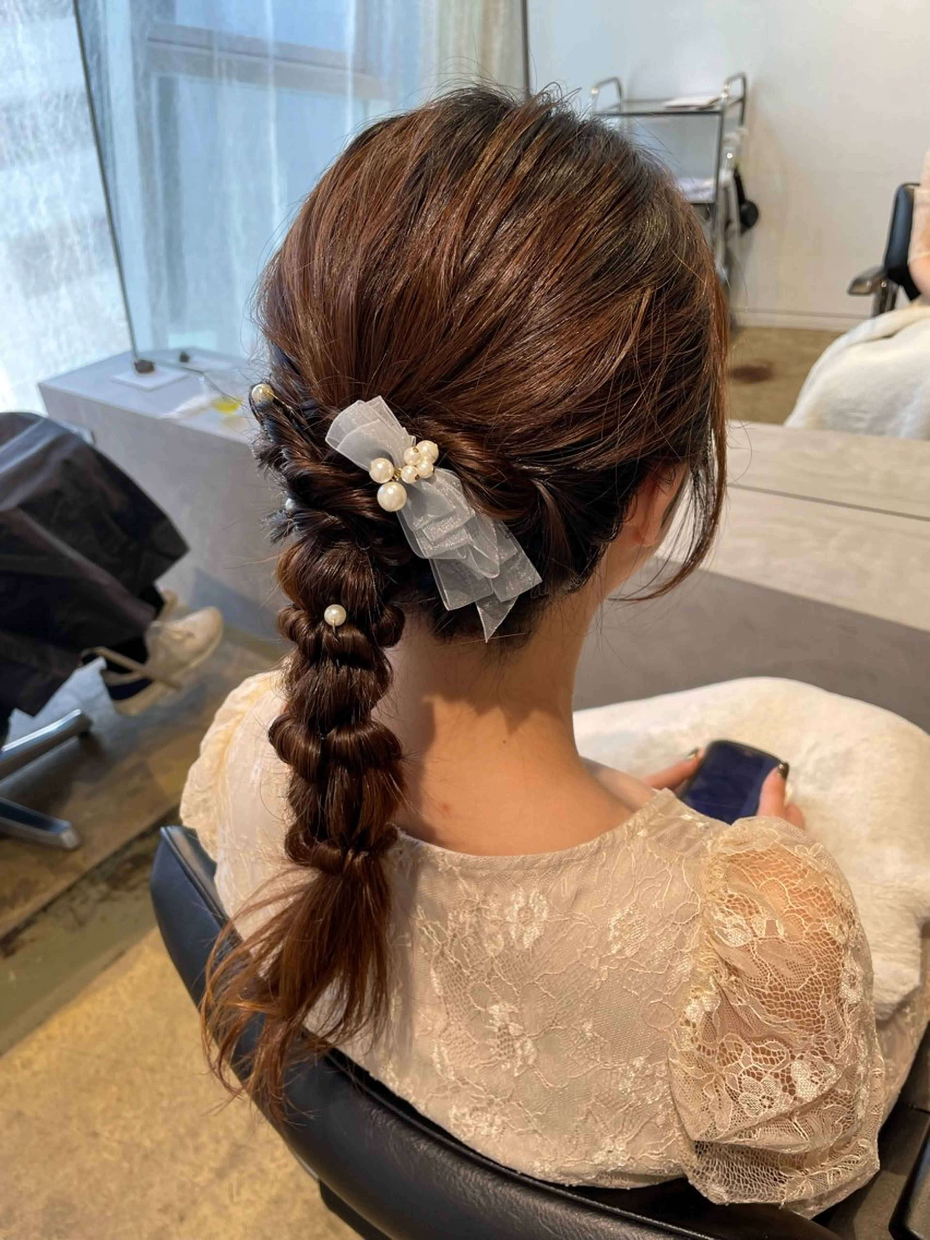 ロング ヘアアレンジ SITEN所属・大阪/肥後橋/淀屋橋 ワタナベサキ🪿🤍のヘアスタイル