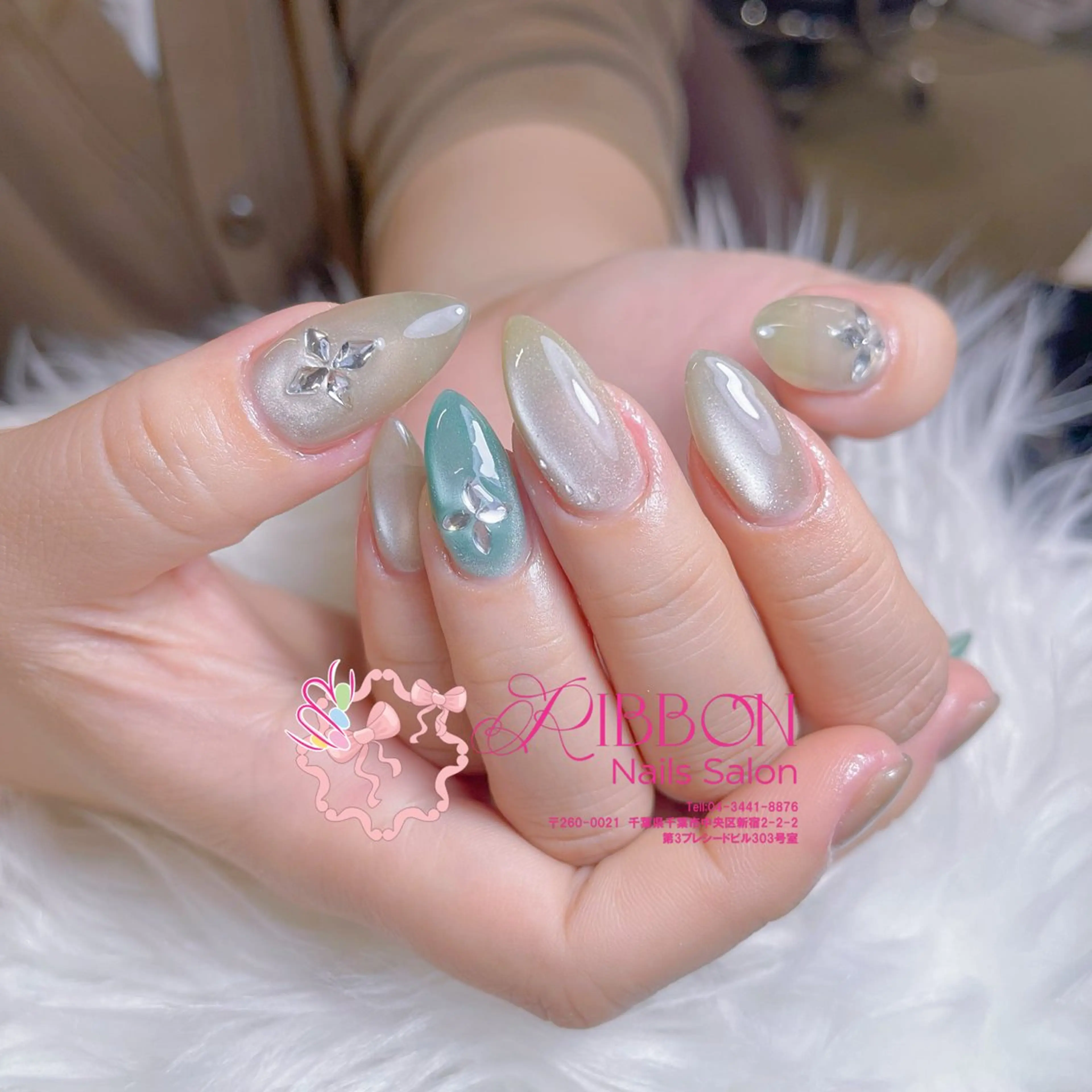 ネイル チークネイル フットネイル フレンチネイル グラデーション 韓国ネイル ハンドネイル Ribbonnail salonのネイルデザイン