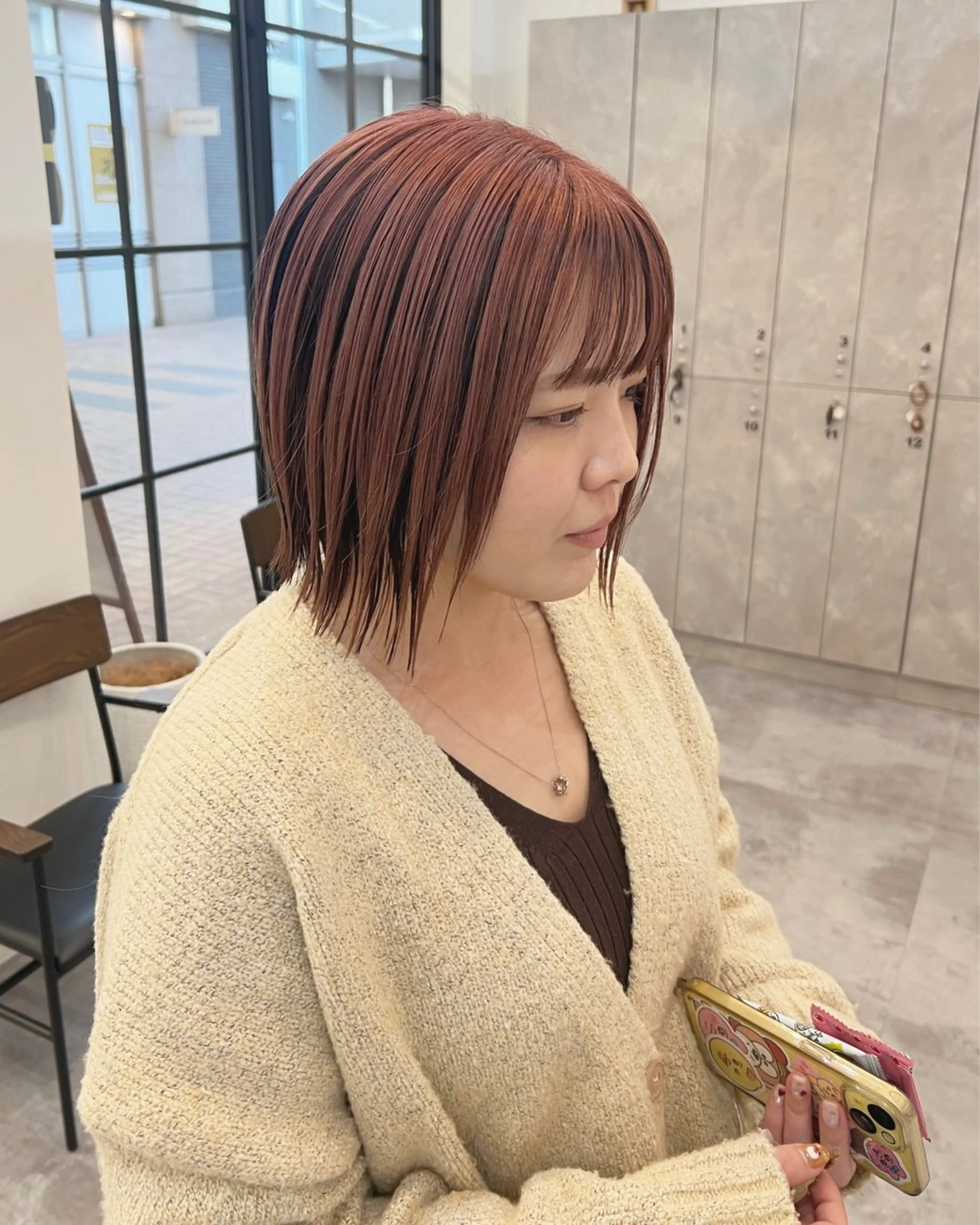 ショート カラー ベージュカラー ピンクカラー ピンクベージュ カット ヘアカラー トリートメント ✨NOMAD印西✨ 黒川勇輝のヘアスタイル