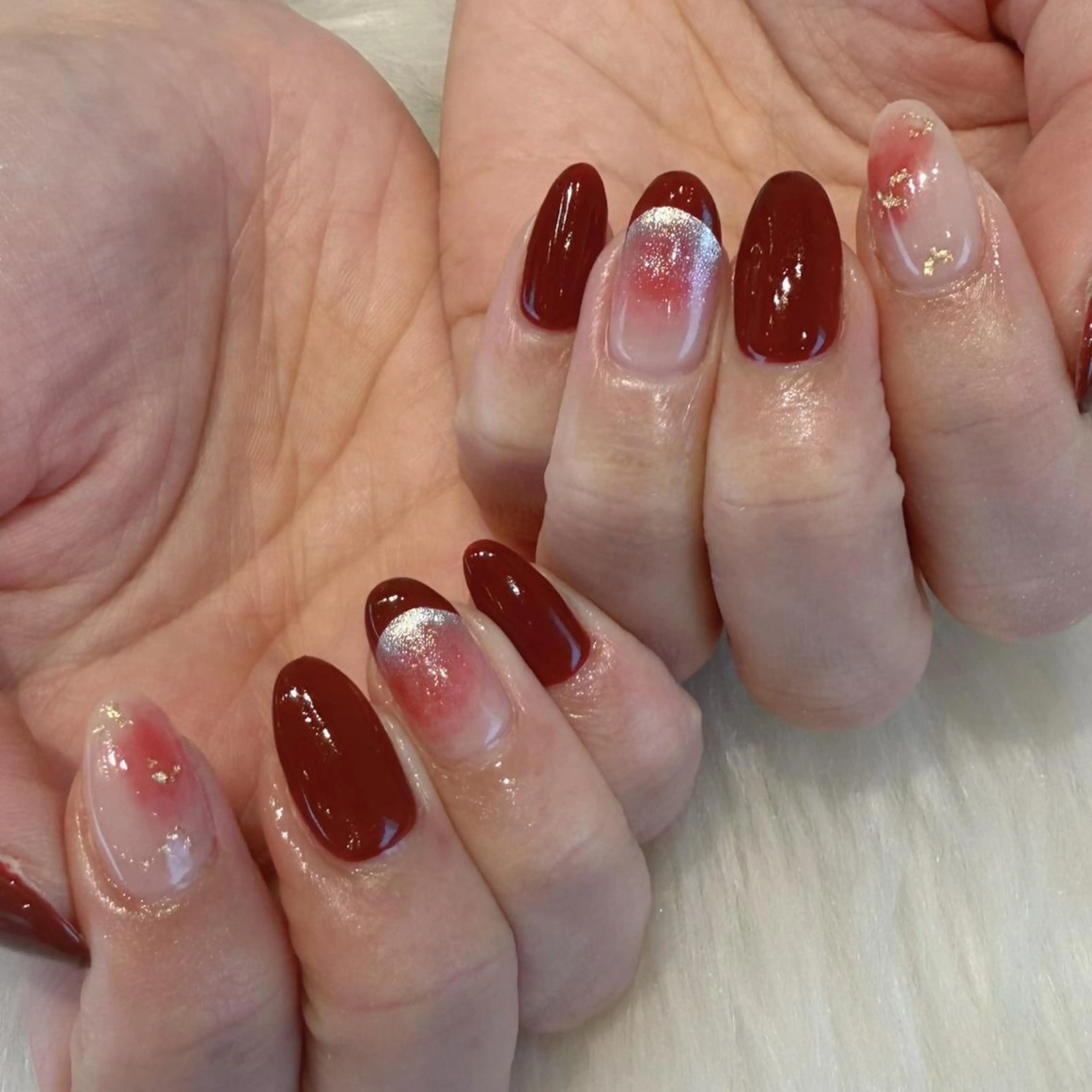 ネイル ニュアンスネイル ワンカラーネイル ハンドネイル Kanai Harukaのネイルデザイン