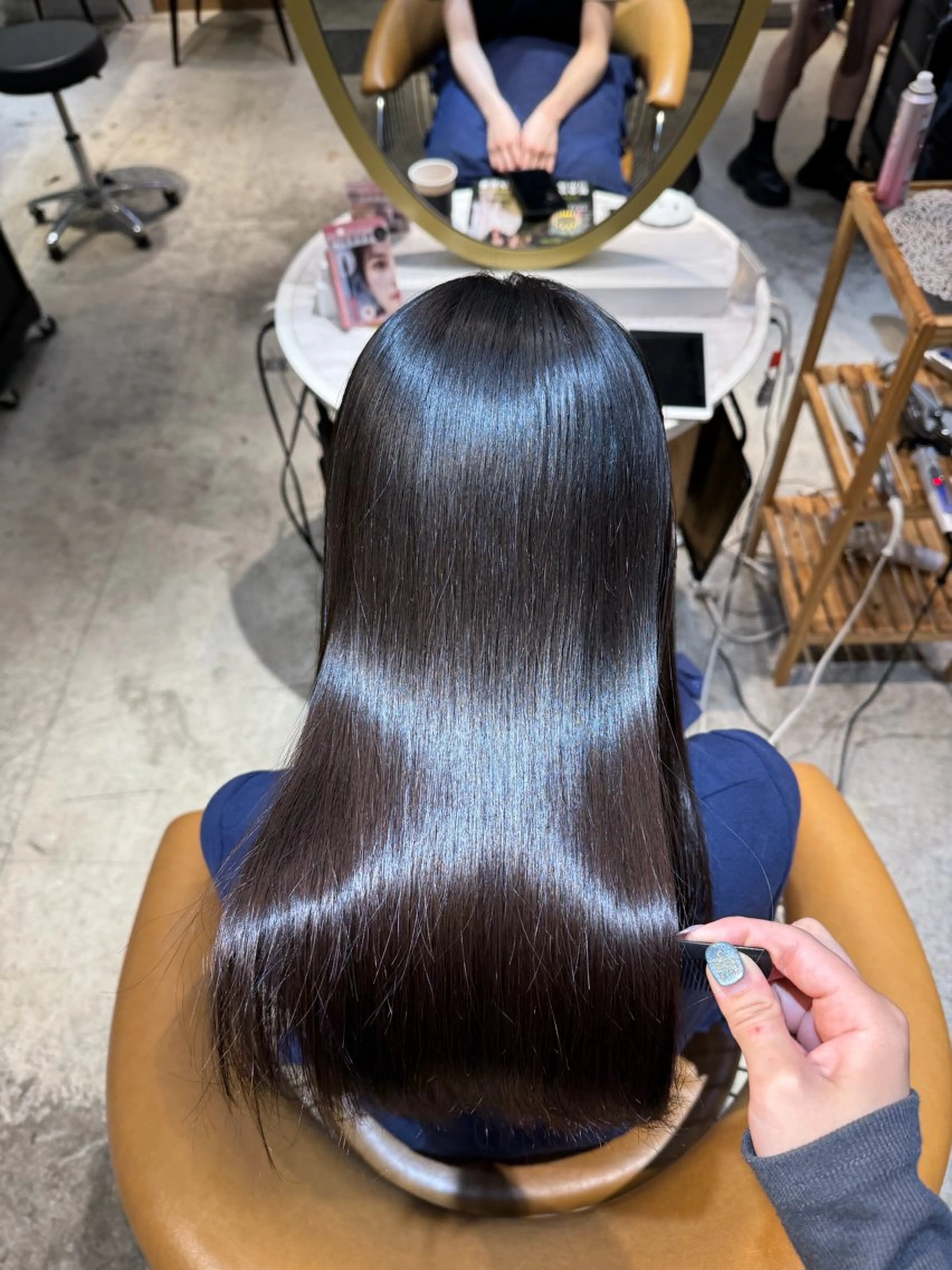 ロング 髪質改善 縮毛矯正 カット ヘアカラー トリートメント ヘアセット 髪質改善/ボブ /韓国/erikoのヘアスタイル