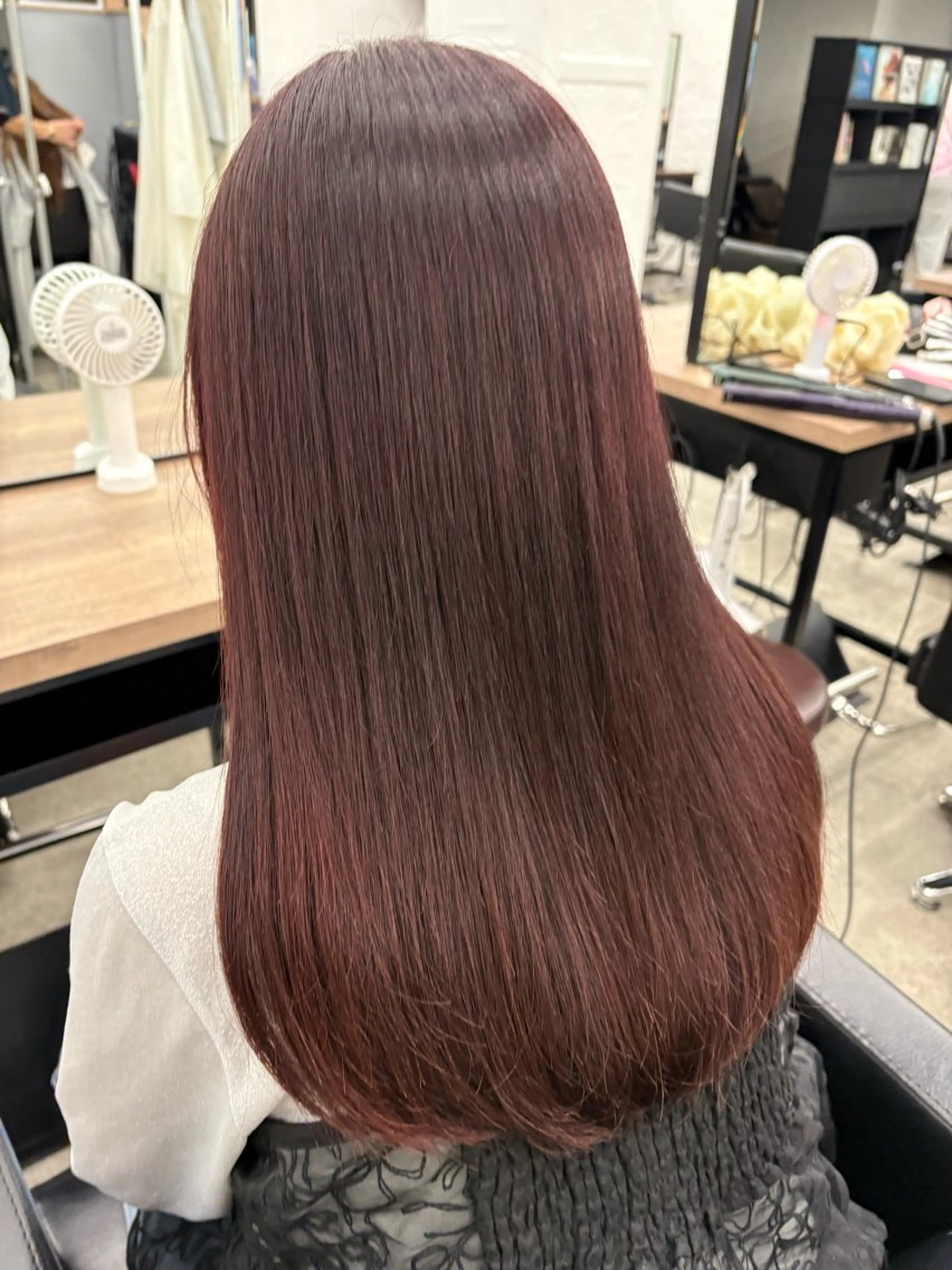 セミロング ヘアカラー 🌷🌫️サイトウ ユリ🌫️🌷のヘアスタイル