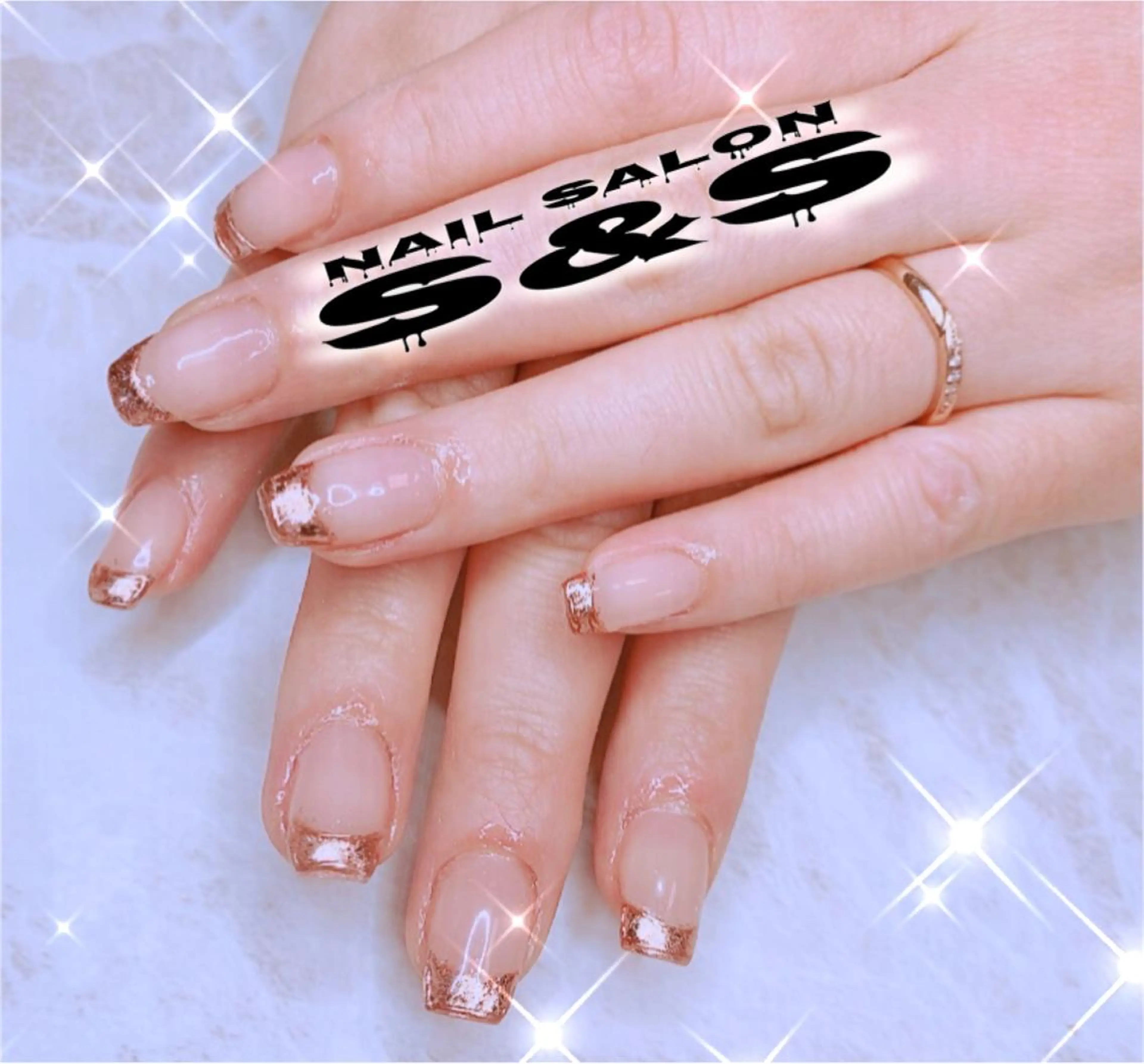 ネイル 長さ出し フレンチネイル メンズネイル 持ち込み スカルプネイル S&S 村田小百合のネイルデザイン