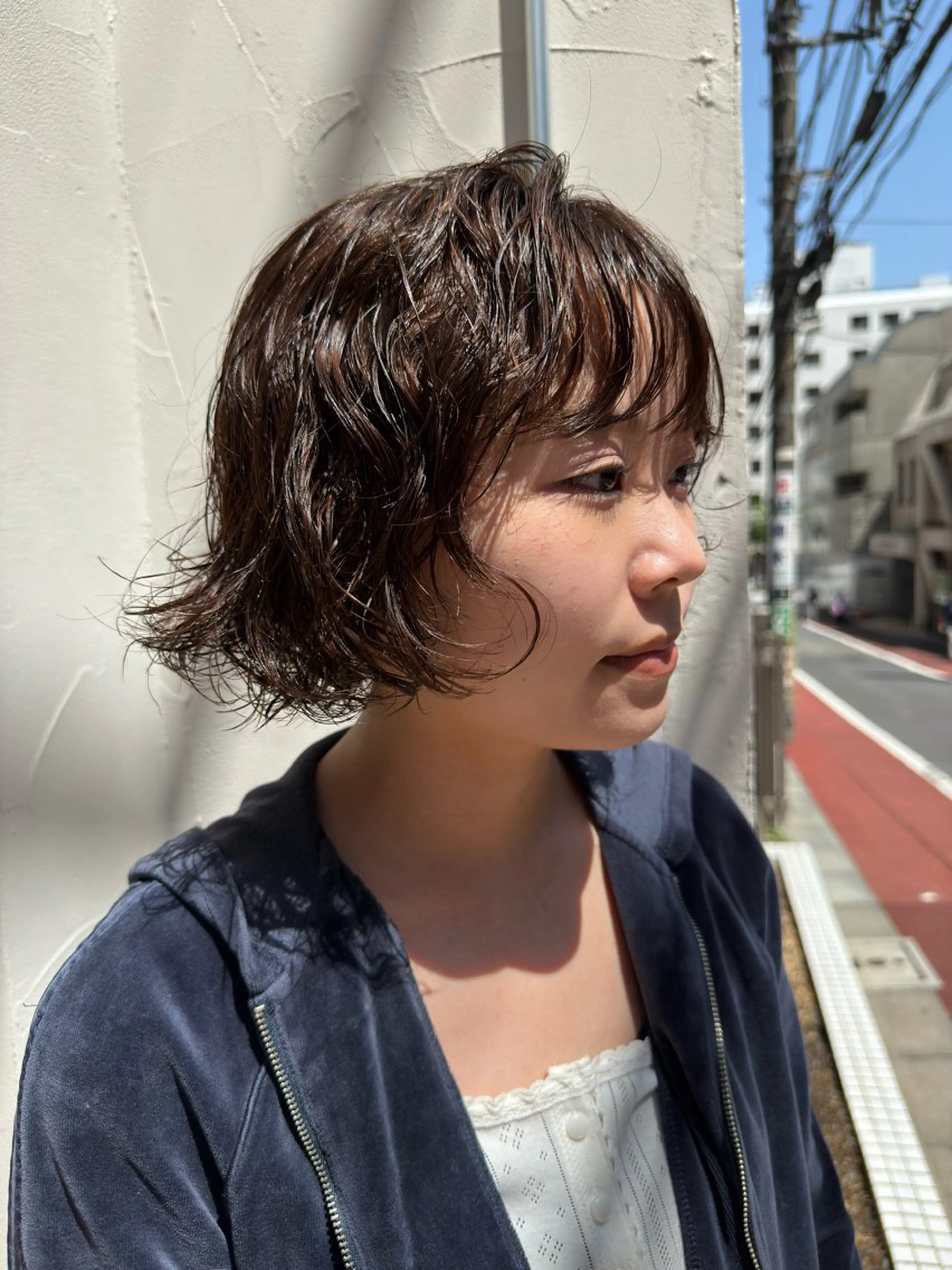 ショート パーマ パーマ/ボブ /レイヤー チヒロのヘアスタイル