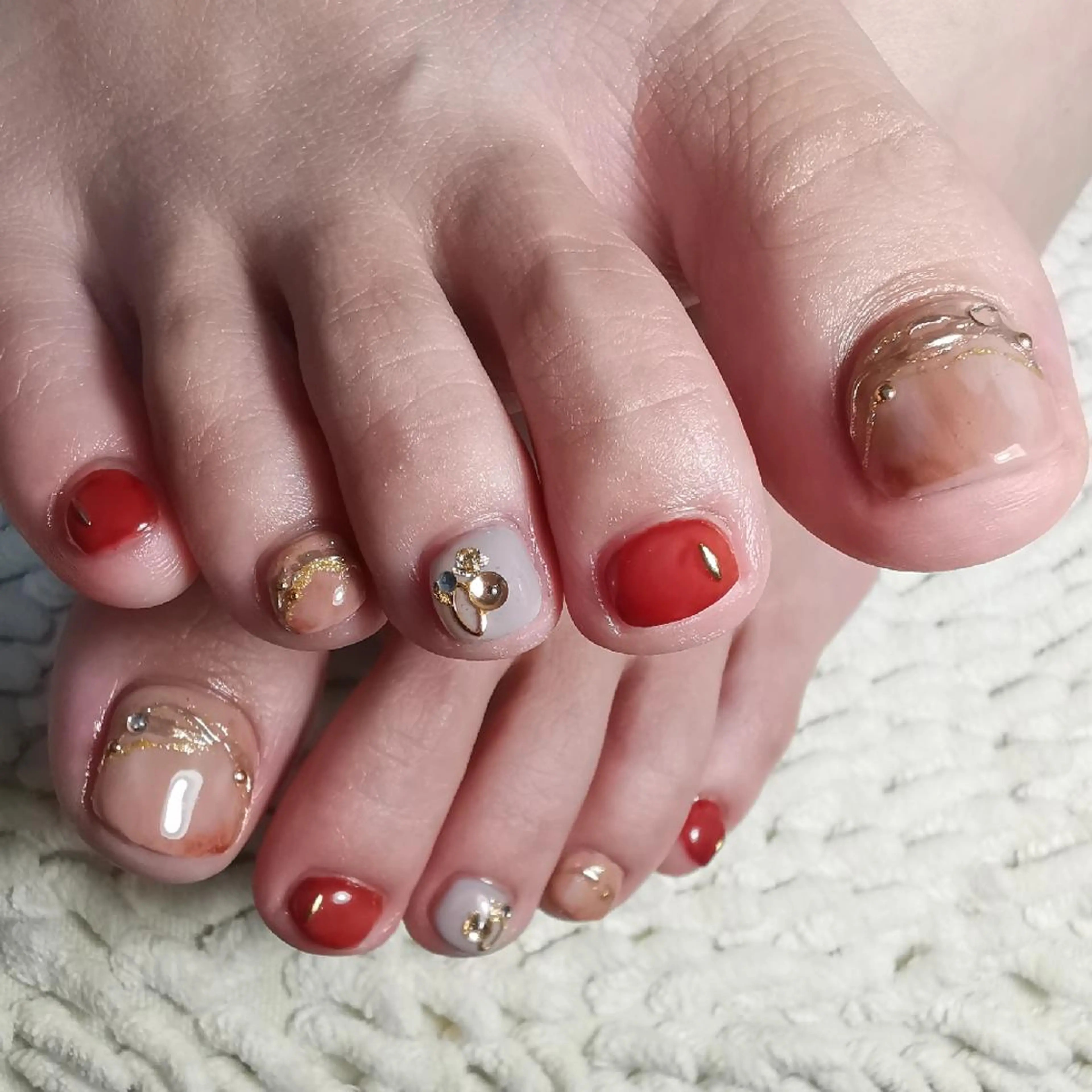 ネイル ニュアンスネイル フットネイル reve あやののネイルデザイン