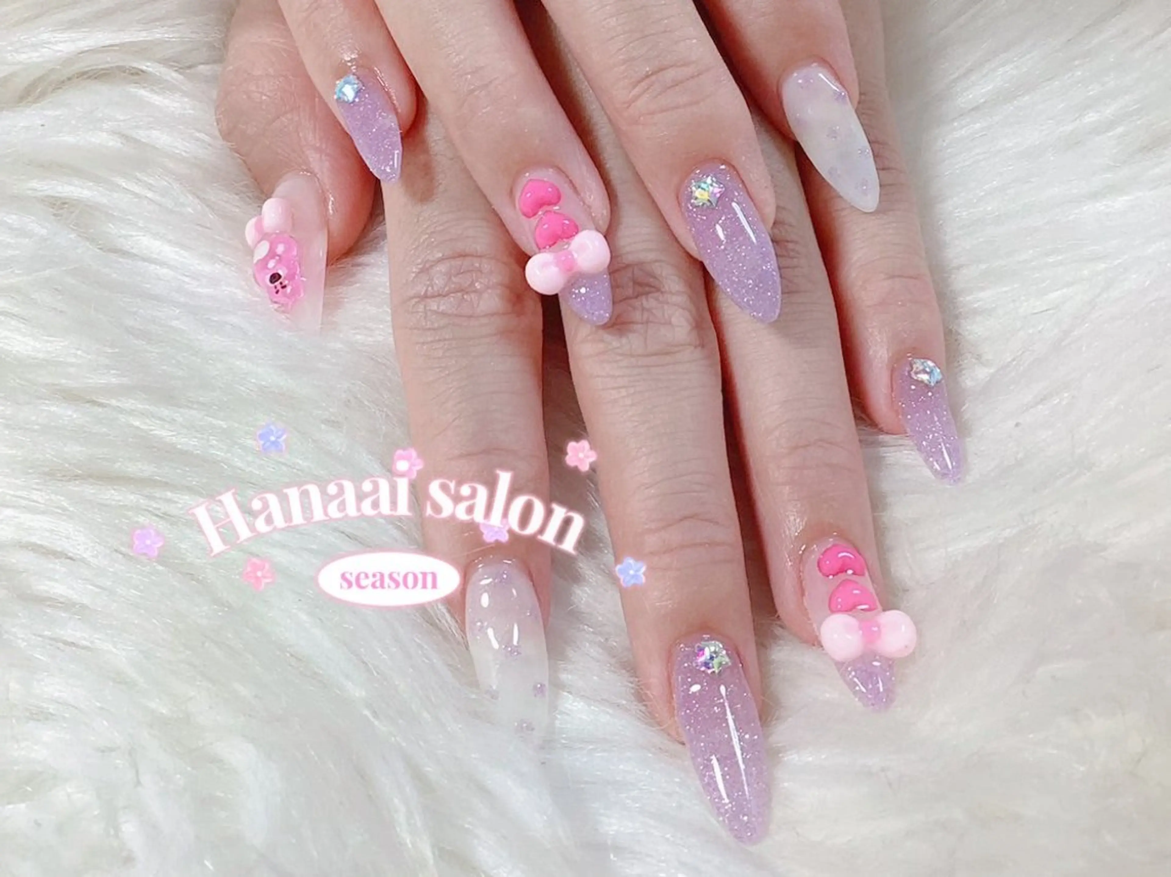 ネイル Hanaai 新大久保店　あすかのネイルデザイン