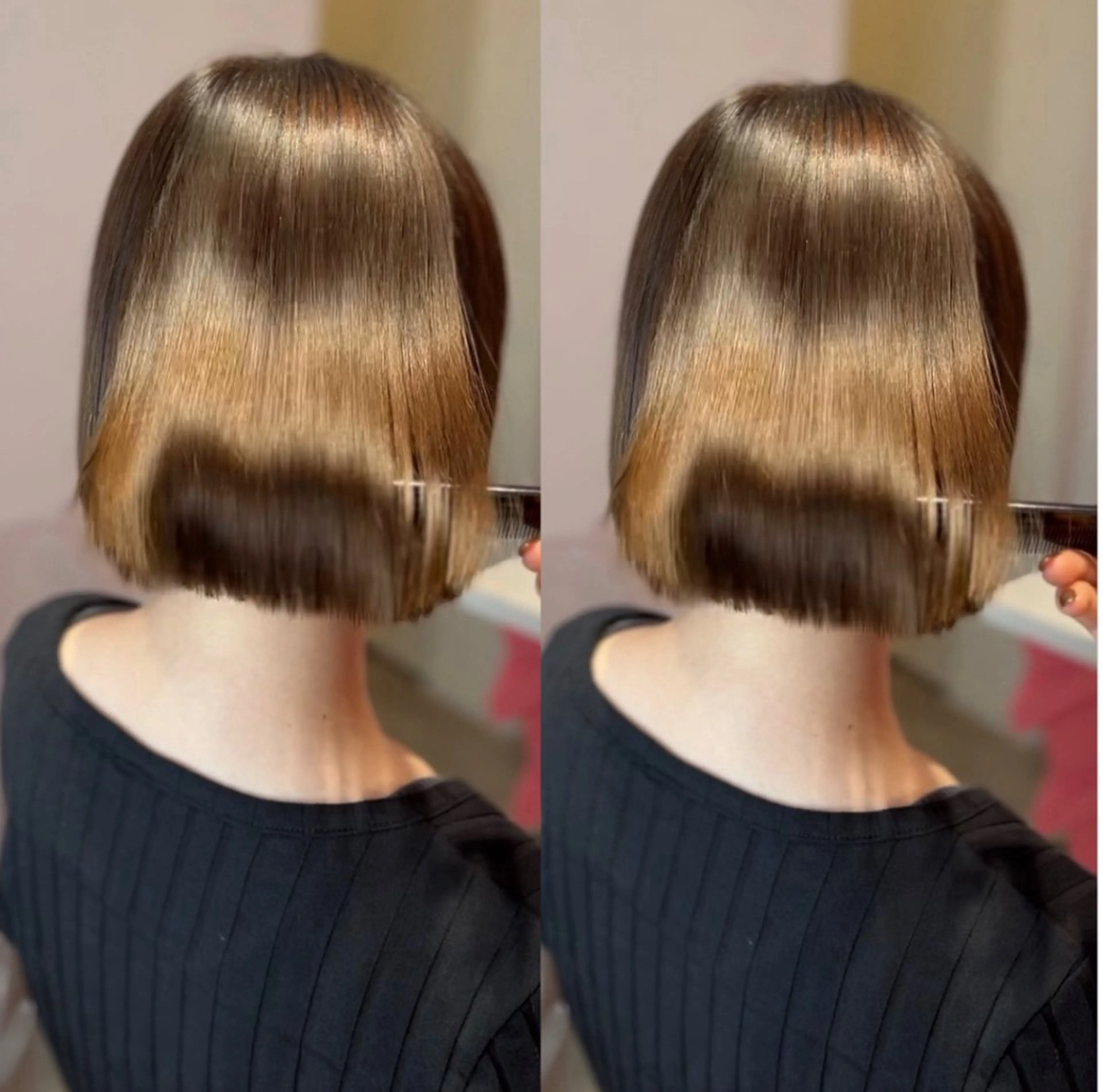 ショート カラー カット ヘアカラー 縮毛矯正 トリートメント 莉乃/縮毛矯正/髪質 改善/艶カラーのヘアスタイル