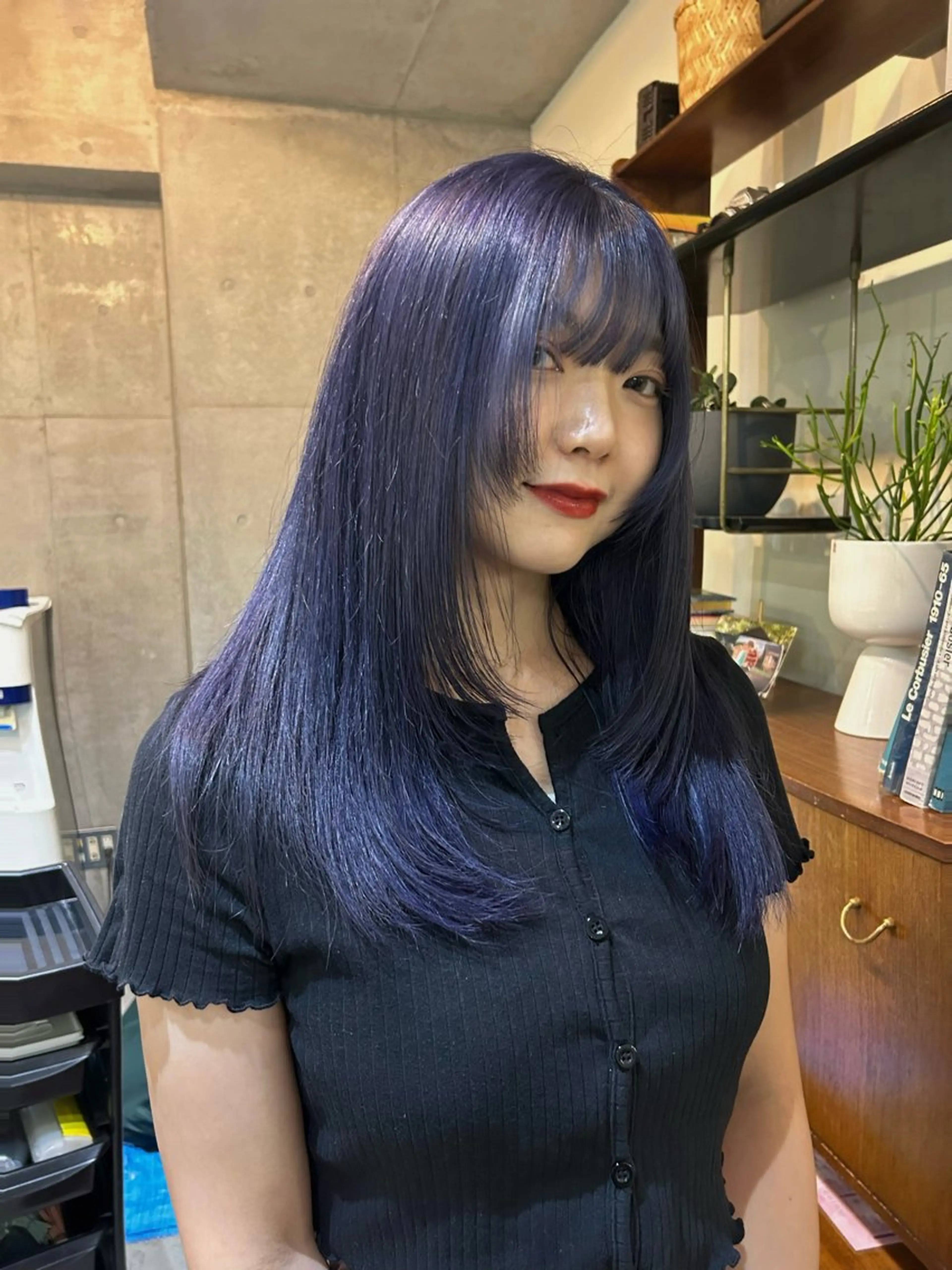 ロング カラー ブリーチ 透明感カラー 韓国ボブ/レイヤー カット/ EMIRIのヘアスタイル