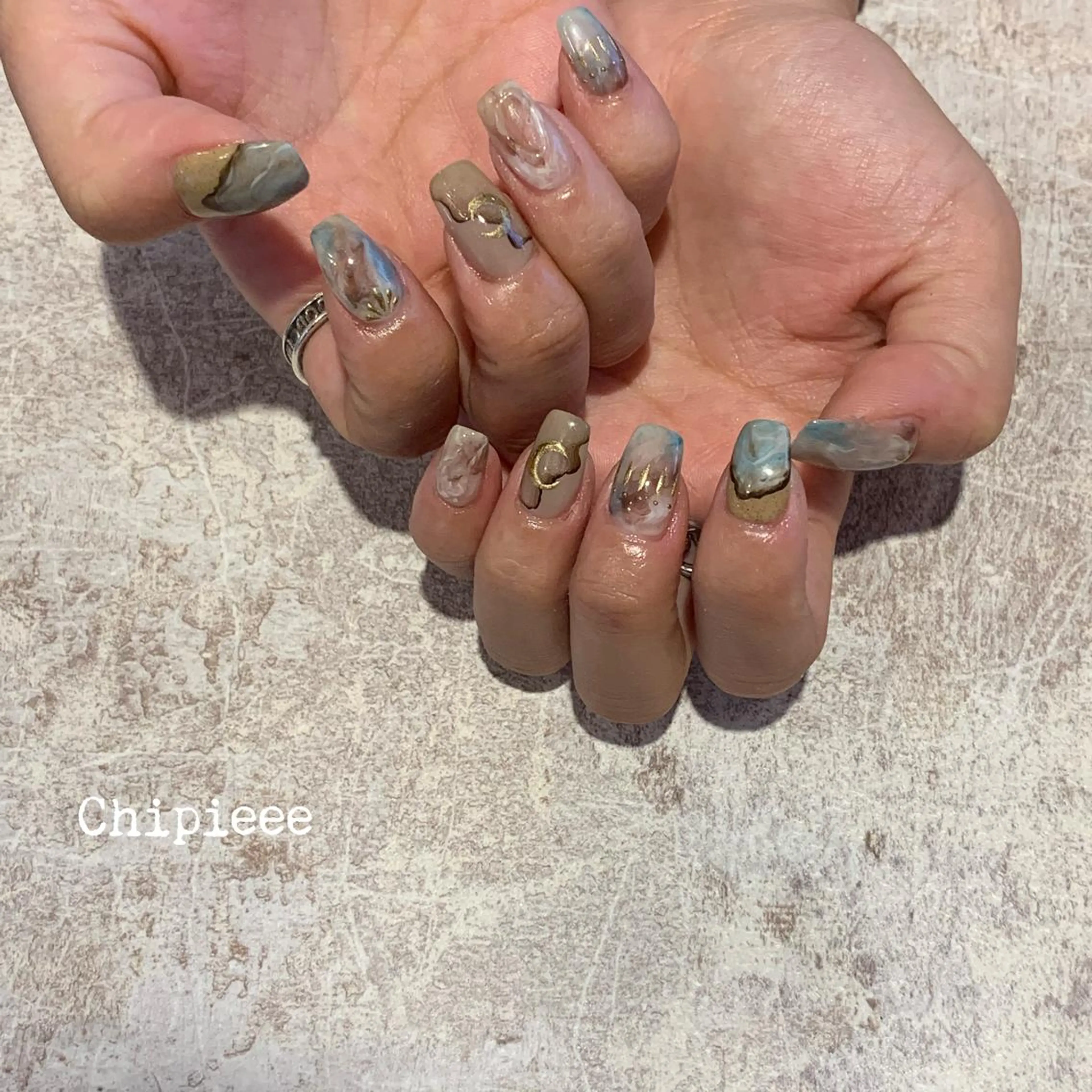 ネイル ハンドネイル revia所属・ERI Nailistのネイルデザイン