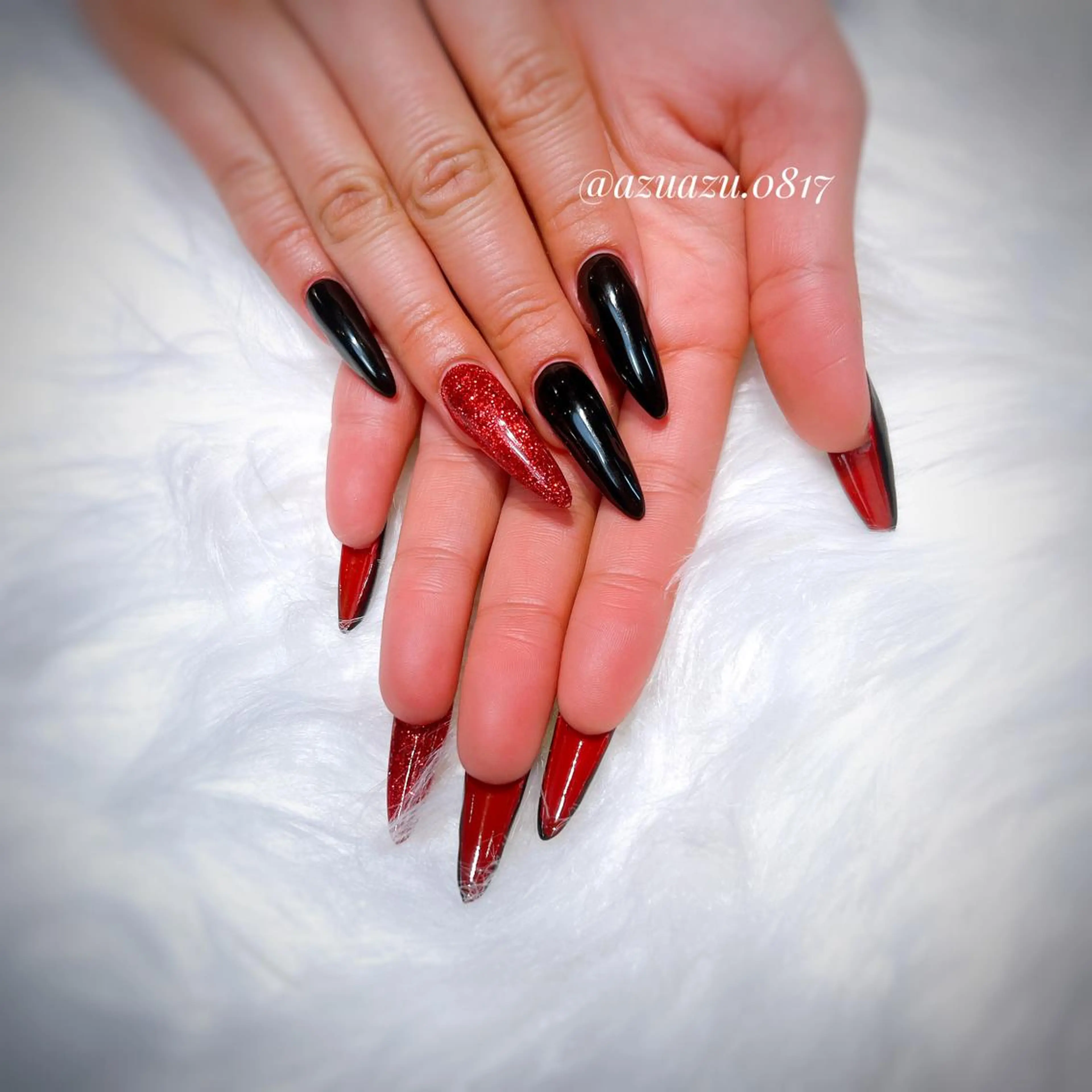 ネイル スカルプネイル ハンドネイル hair&nail ROOTS所属・ﾍｱﾒｲｸ&ﾈｲﾙ ♥️Azuのネイルデザイン