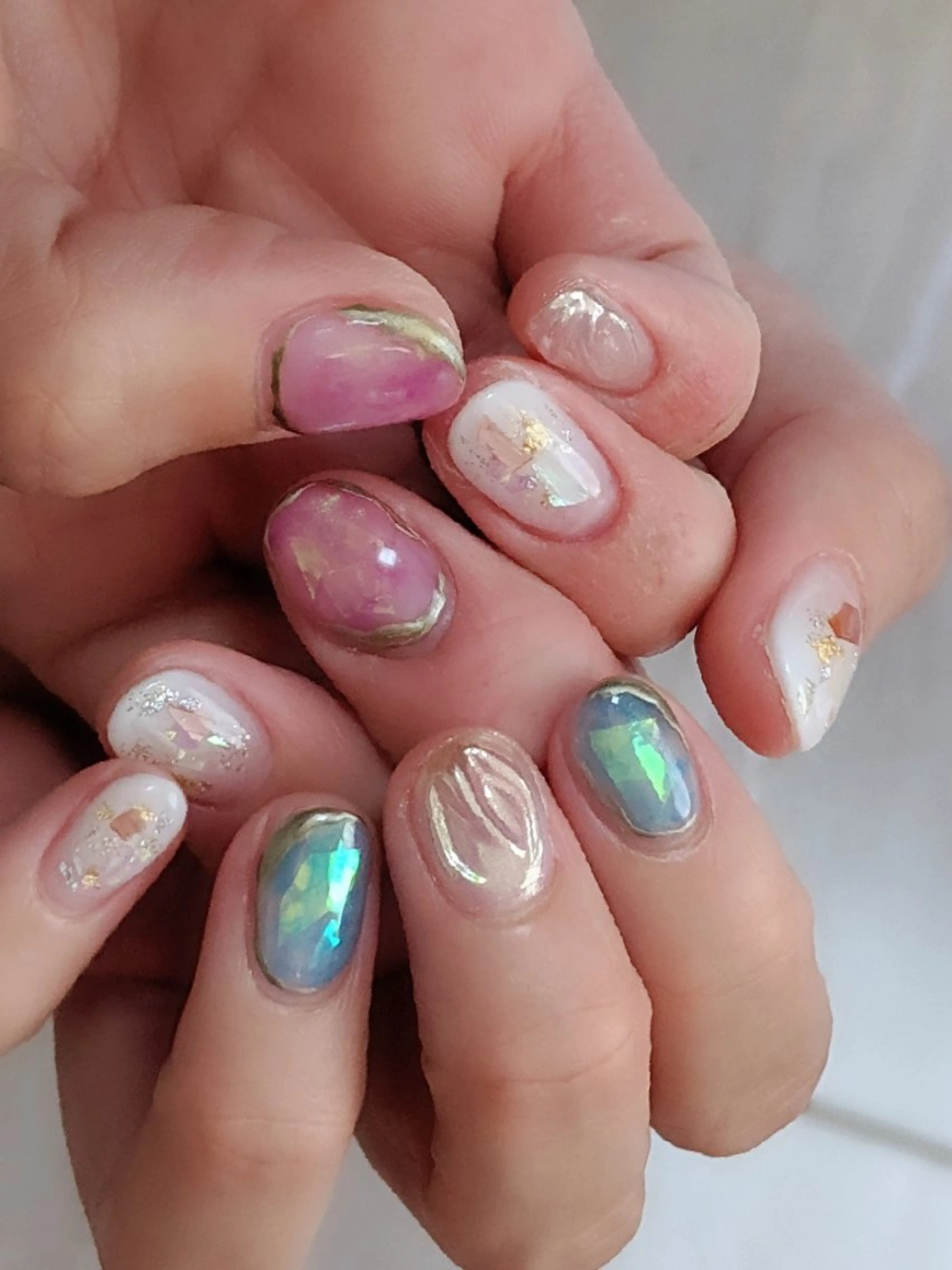 ネイル 氷ネイル・うるうるネイル hair&nail gumi所属・hair&nail gumiのネイルデザイン