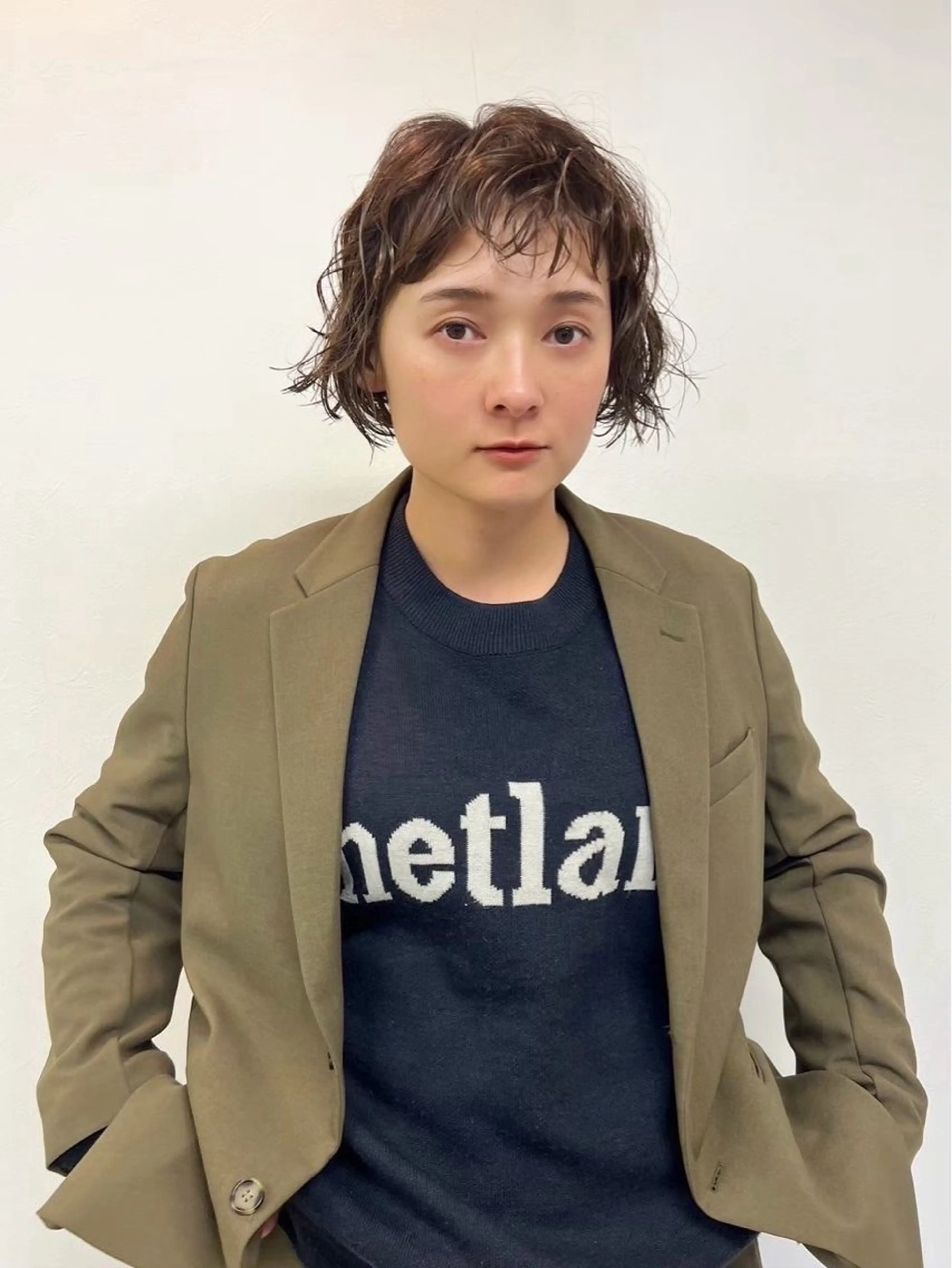 ショート パーマ 垣内 奈緒のヘアスタイル