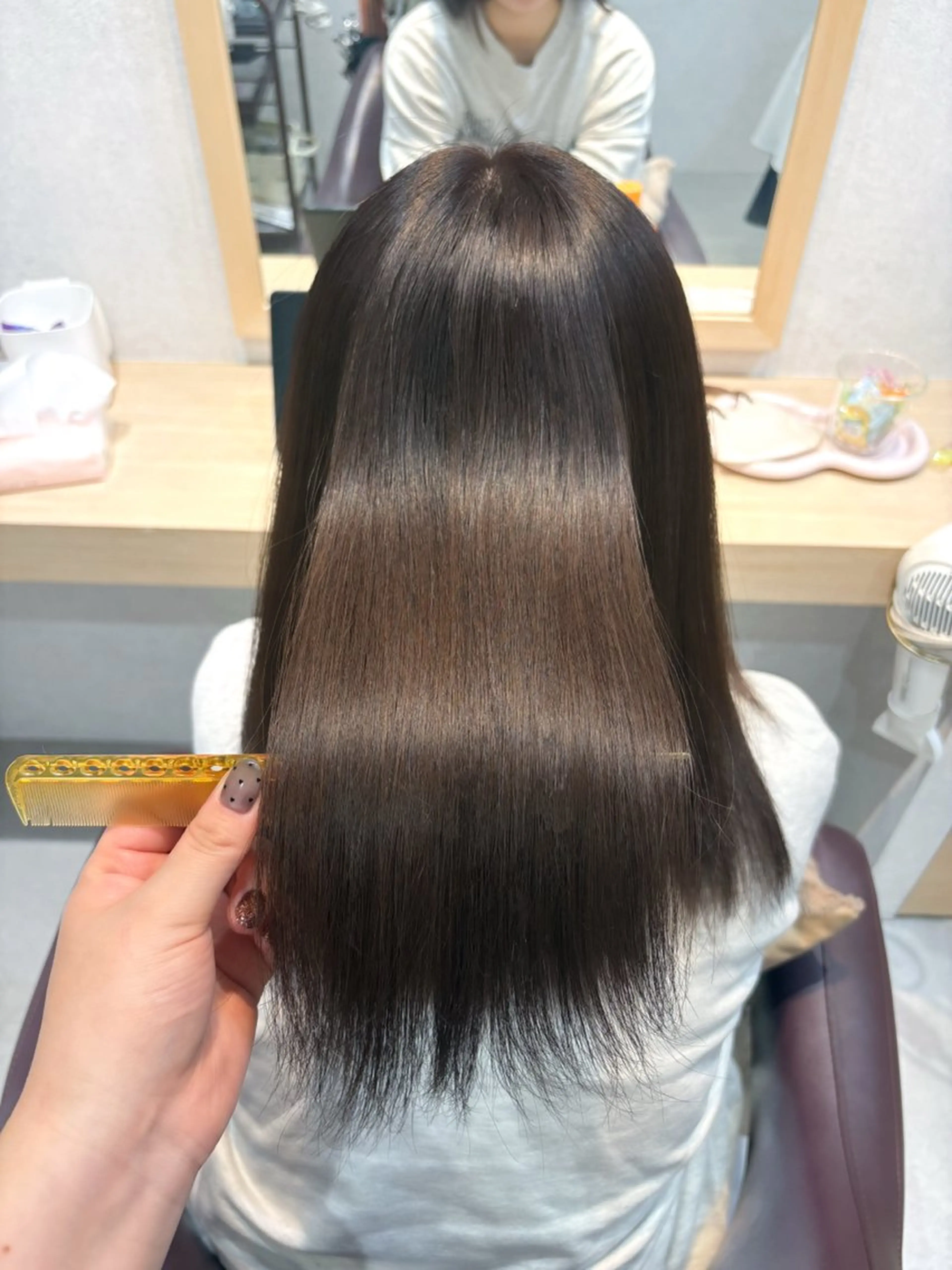 セミロング カット ヘアカラー トリートメント 透明感/チョコカラー 💍TAMA💍のヘアスタイル