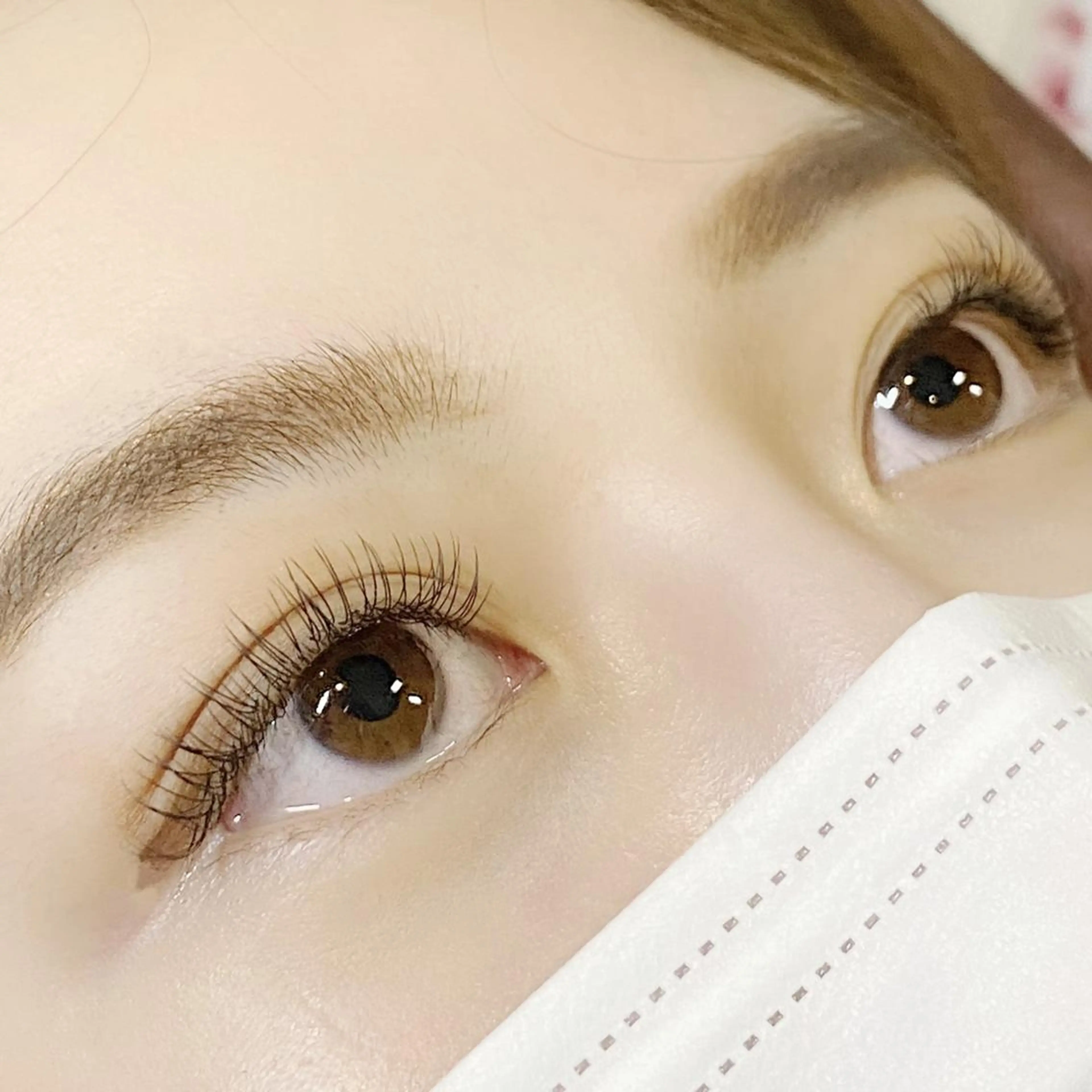 《全日》【初回】超軽量！モチ◎フラットラッシュ/ブラウン変更可120本8800の写真