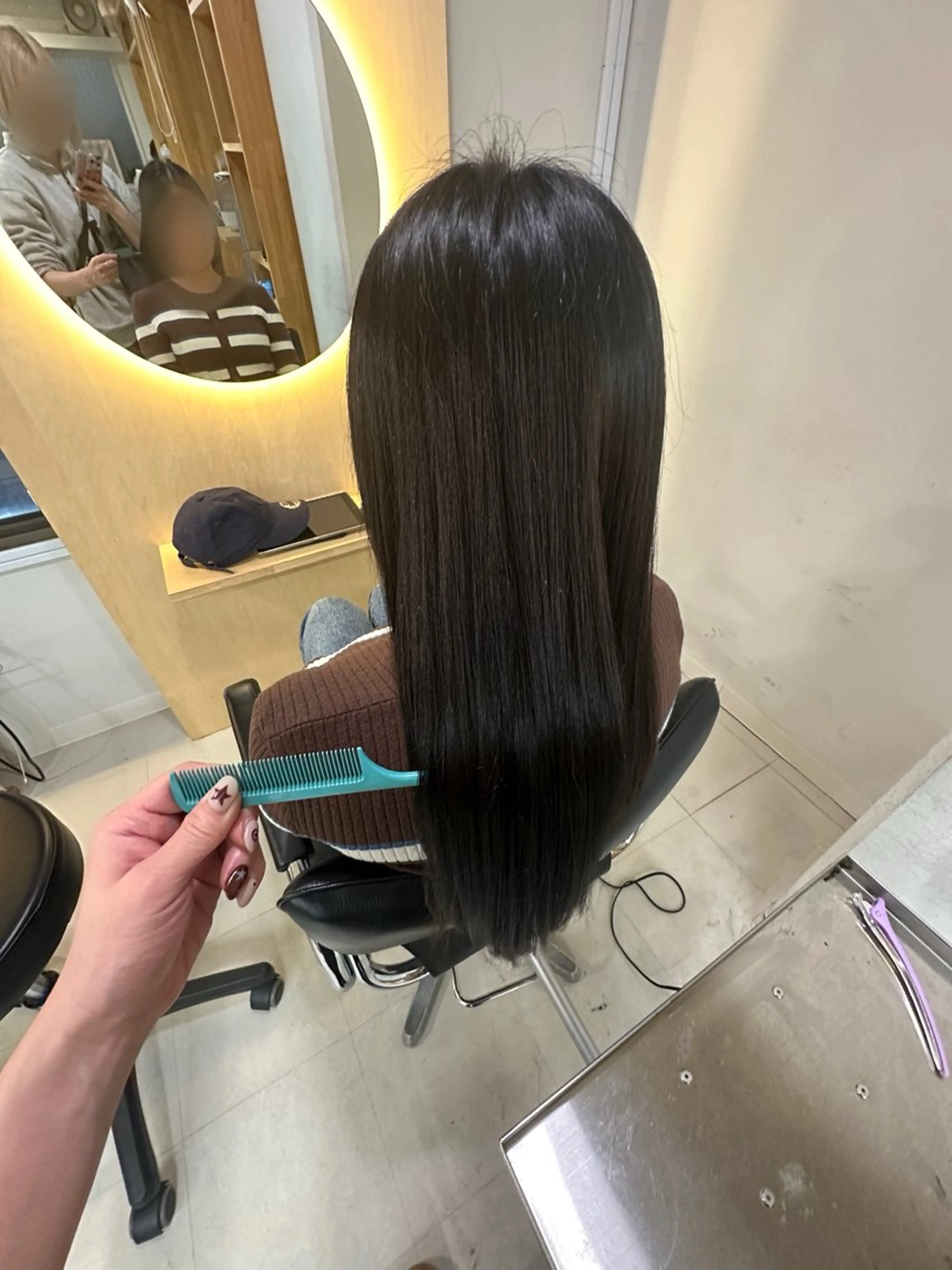 セミロング カラー ブラウンカラー ナチュラルブラウン elk MARI✩.*˚のヘアスタイル