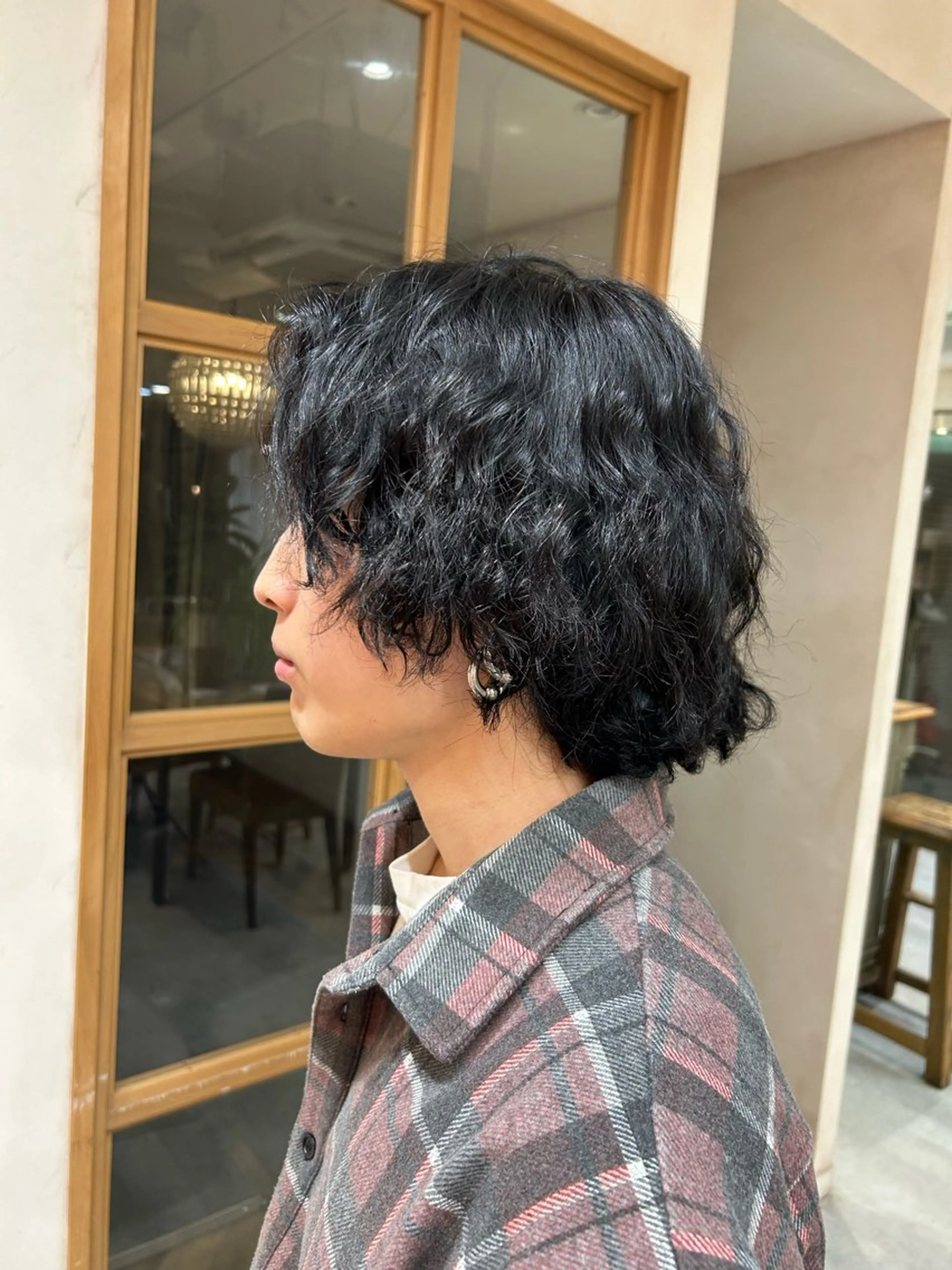 パーマ メンズ メンズパーマ 波巻きパーマ Elilume 代々木店所属・森山 朝陽のヘアスタイル