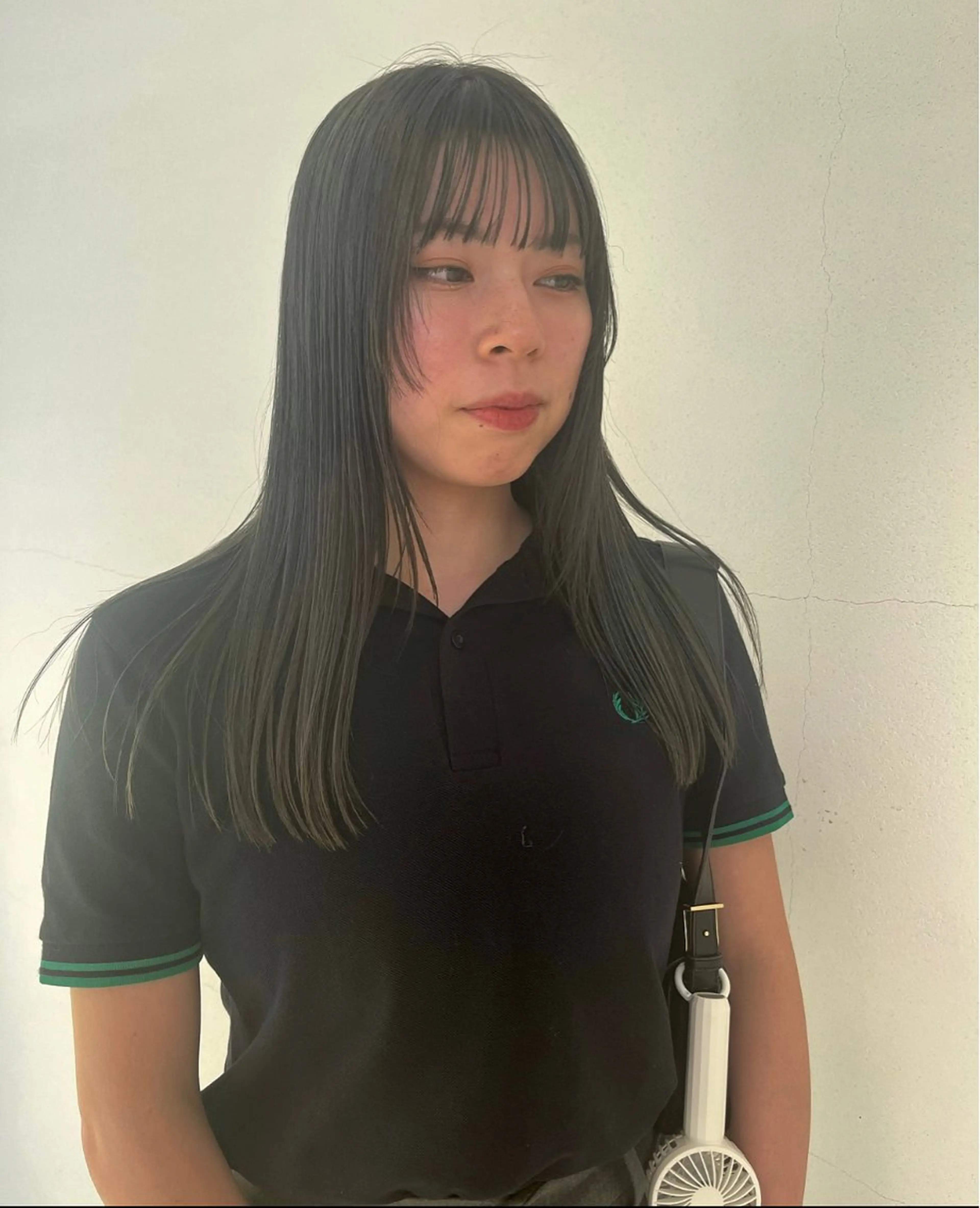 ロング カラー ブリーチ 林 優花のヘアスタイル