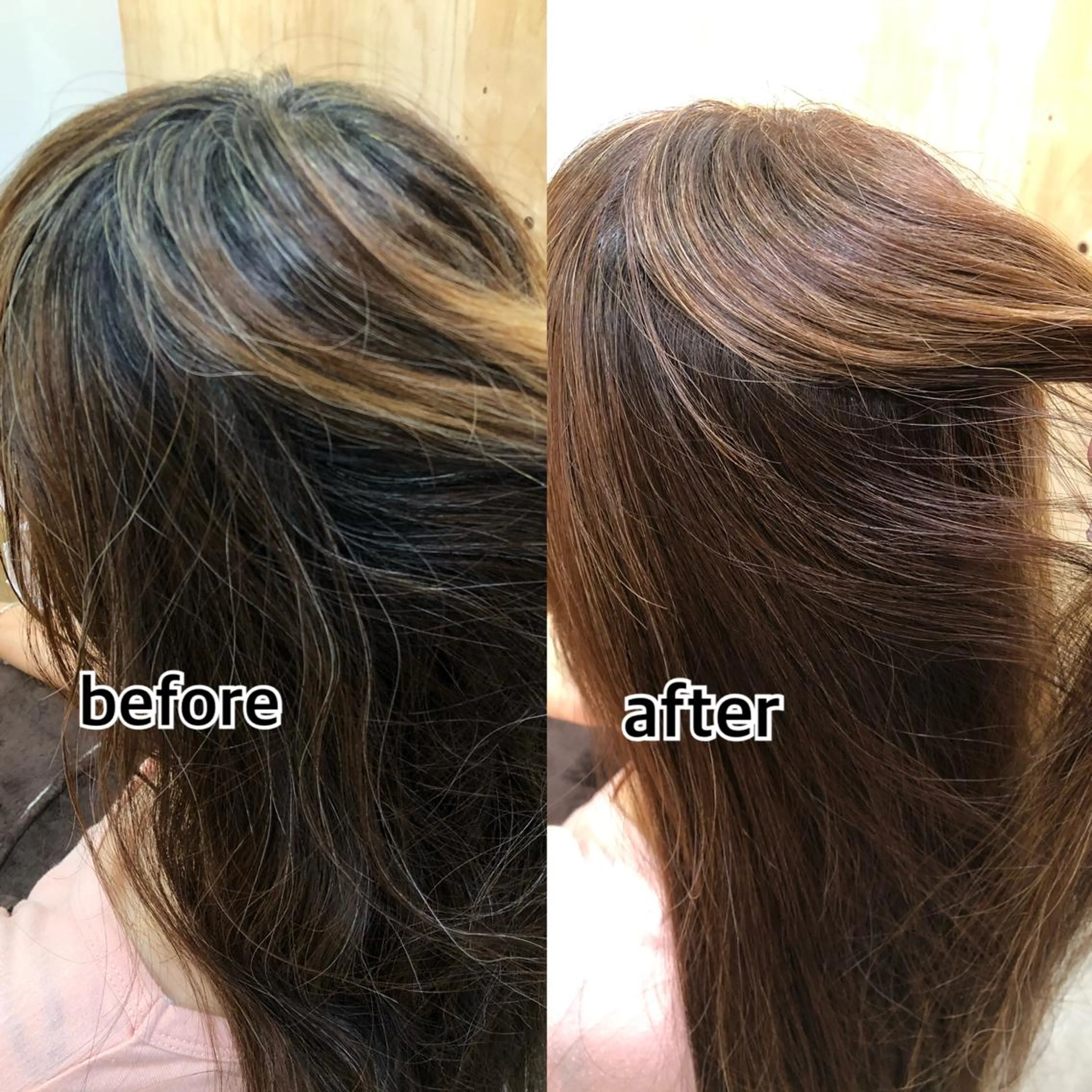 カラー 杉林 莉沙のヘアスタイル