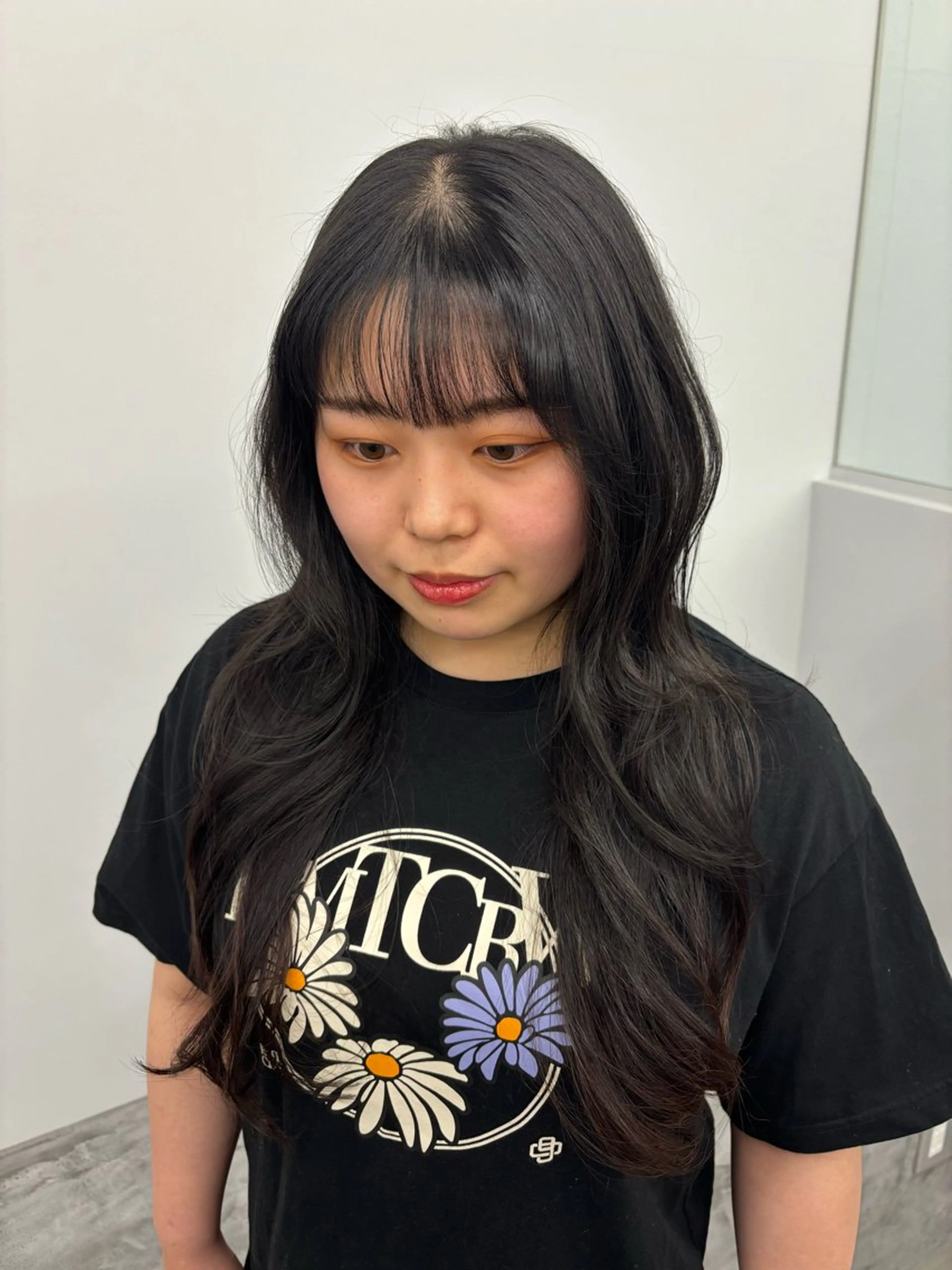 ロング カラー ヘアアレンジ 韓国風ヘア レイヤーカット カット ヘアカラー トリートメント MYRTLE Mifūのヘアスタイル