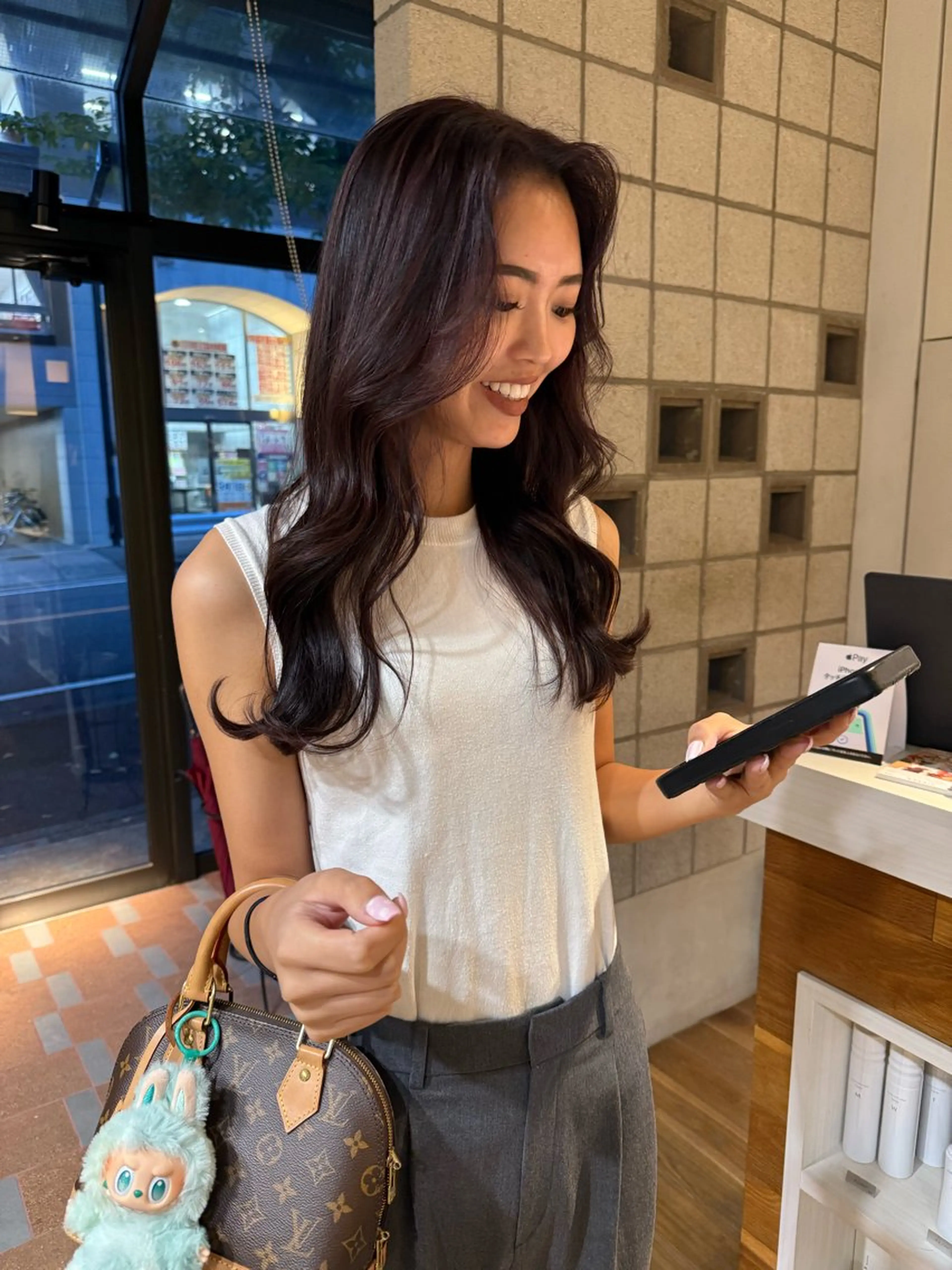 ロング ハイライト カット ヘアカラー 松本  夏海のヘアスタイル