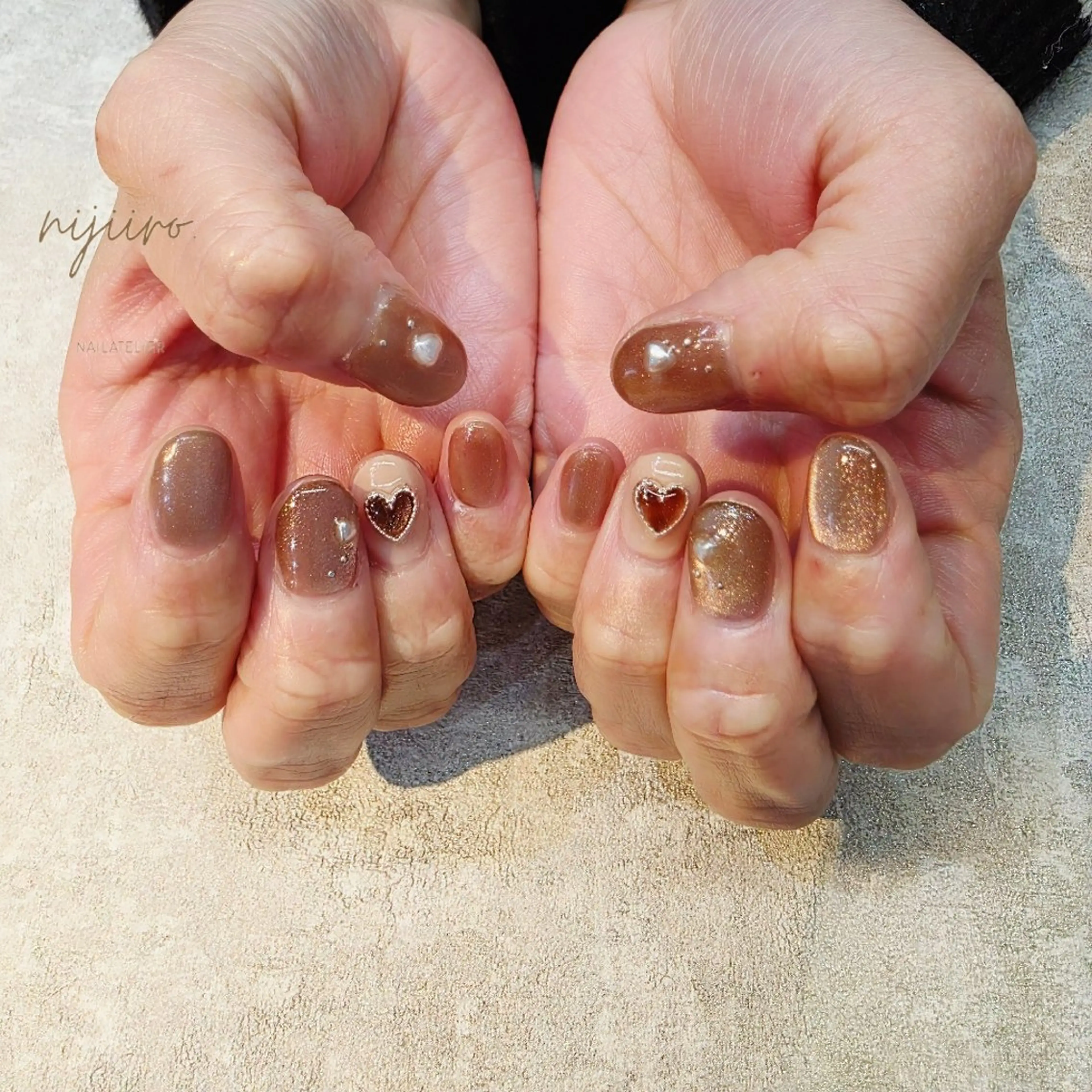 ネイル ハンドネイル nailatelier nijiiro.所属・nijiiro🌈 サトウのネイルデザイン