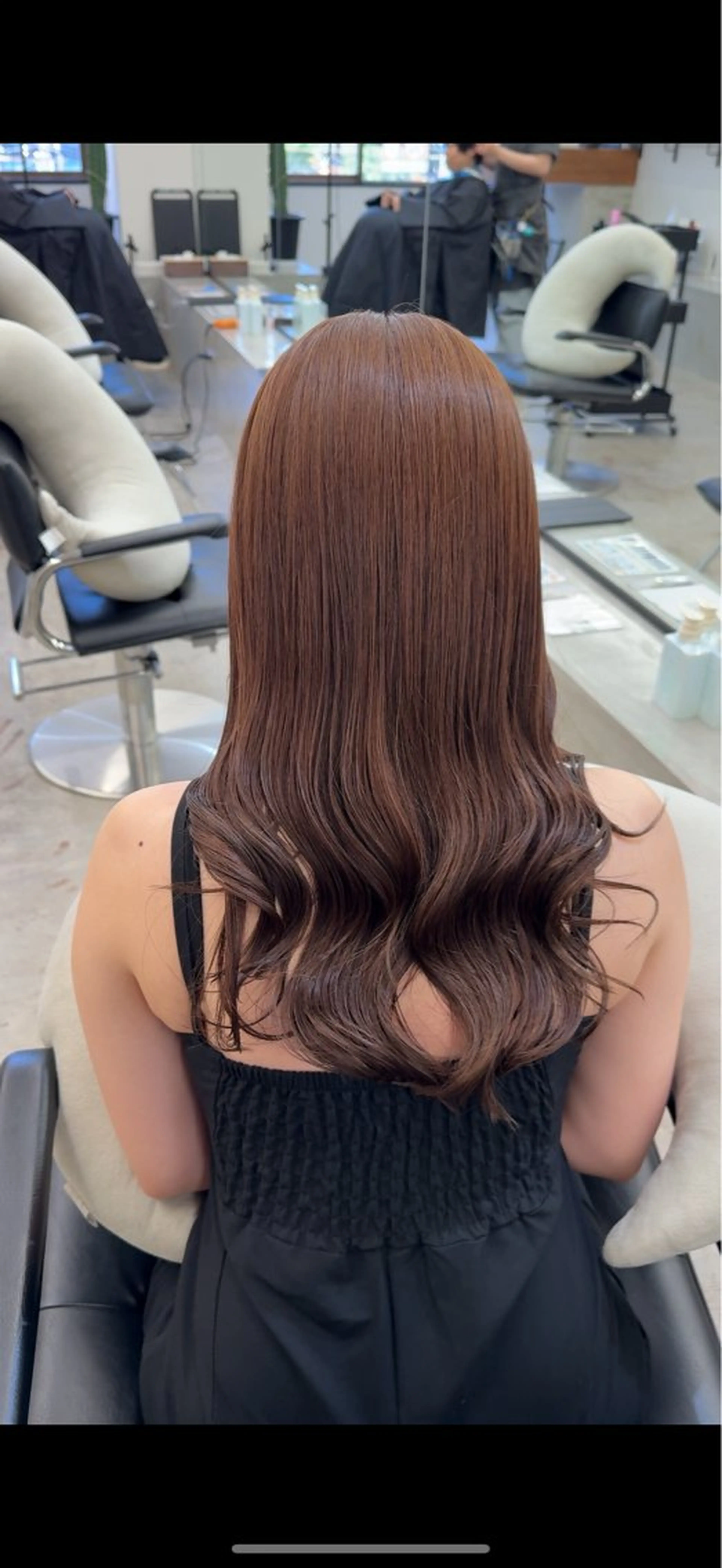 セミロング ヘアカラー 🎀うる艶モテ髪🎀 透明感/ユナのヘアスタイル