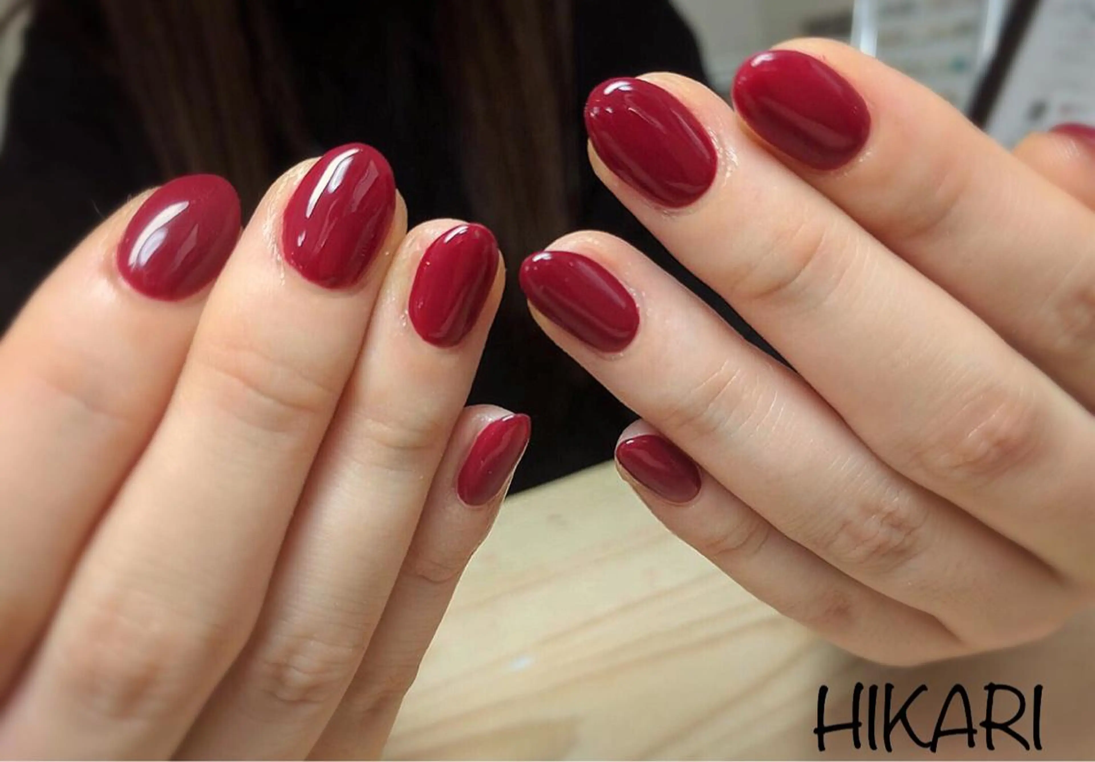 ネイル ボルドー ワンカラーネイル CULU -LUのネイルデザイン