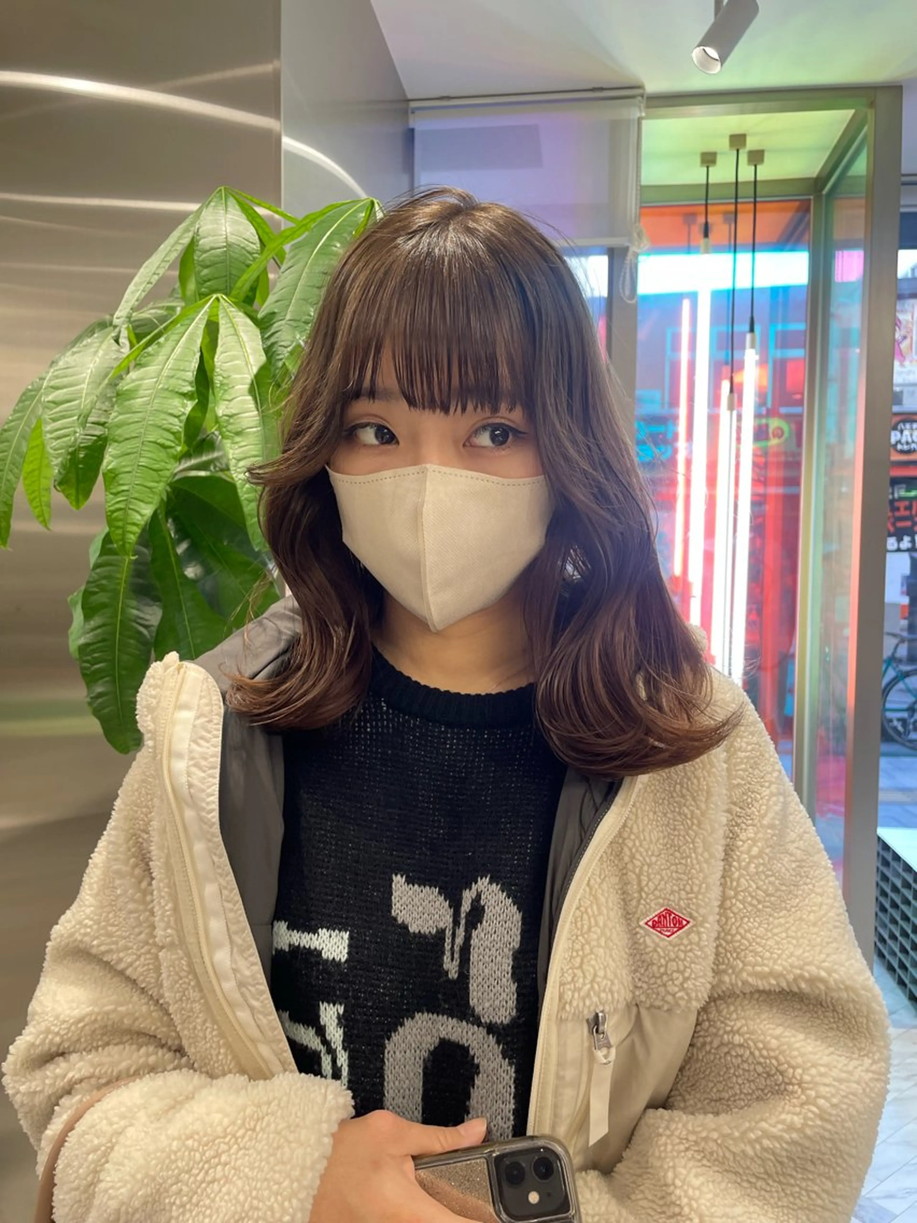 カラー クルミ/ 💕ワンホンネイルのネイルデザイン