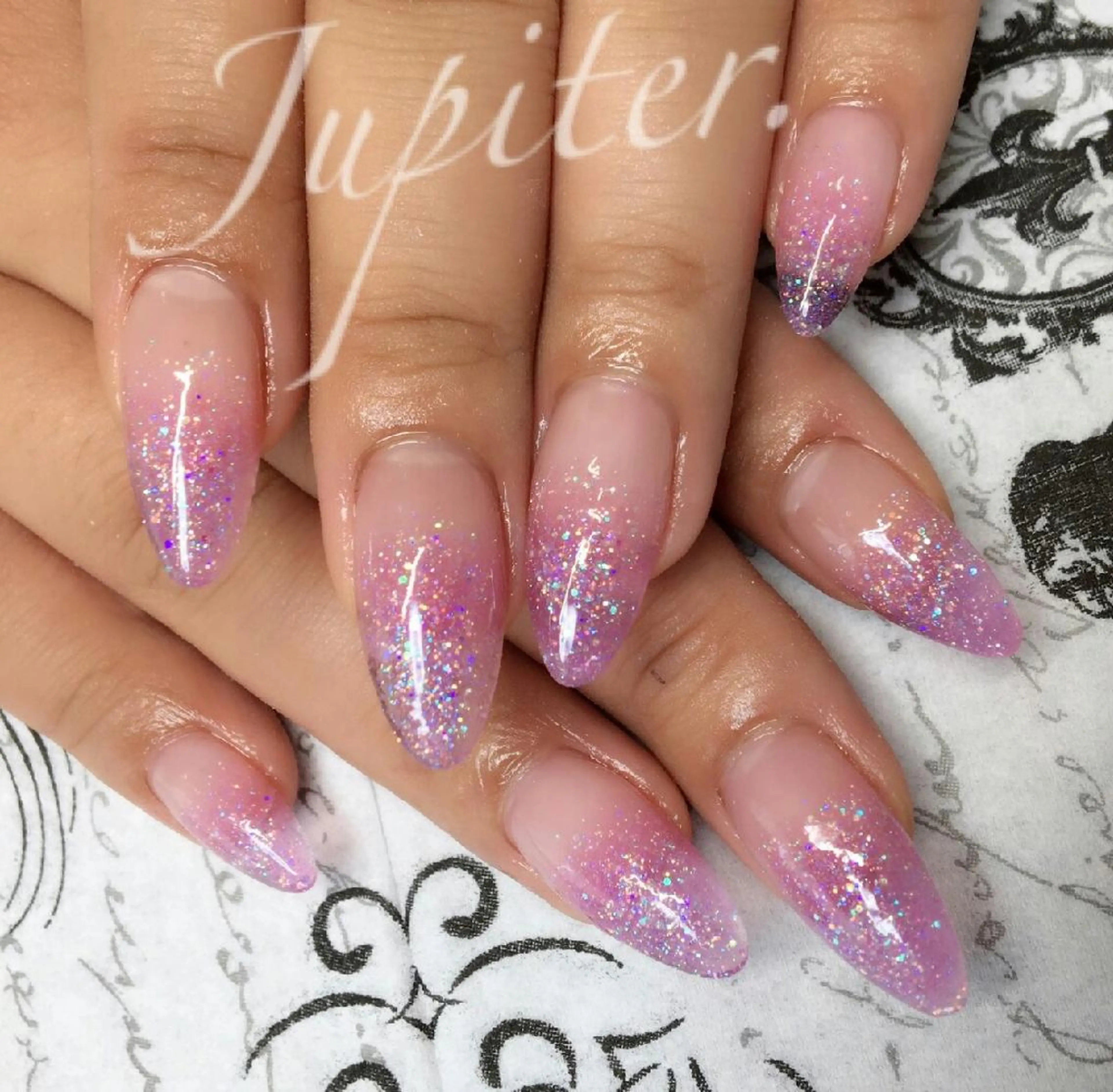 ネイル ラメ(グリッター) スカルプネイル シンプルネイル PrivateSalon Jupiter所属・Jupiter .のネイルデザイン