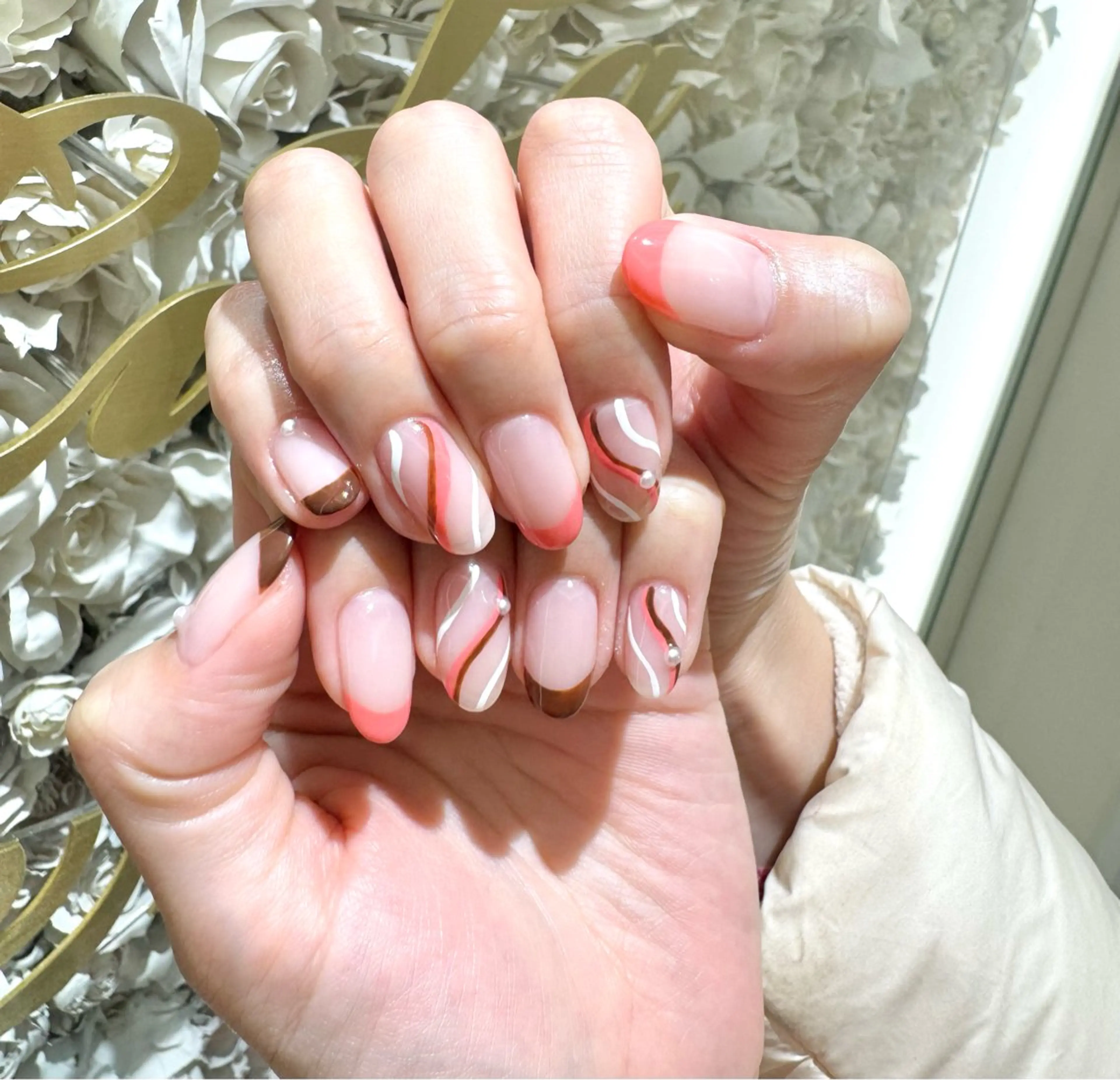 ネイル バレンタイン ハンドネイル La Luna アヤカのネイルデザイン