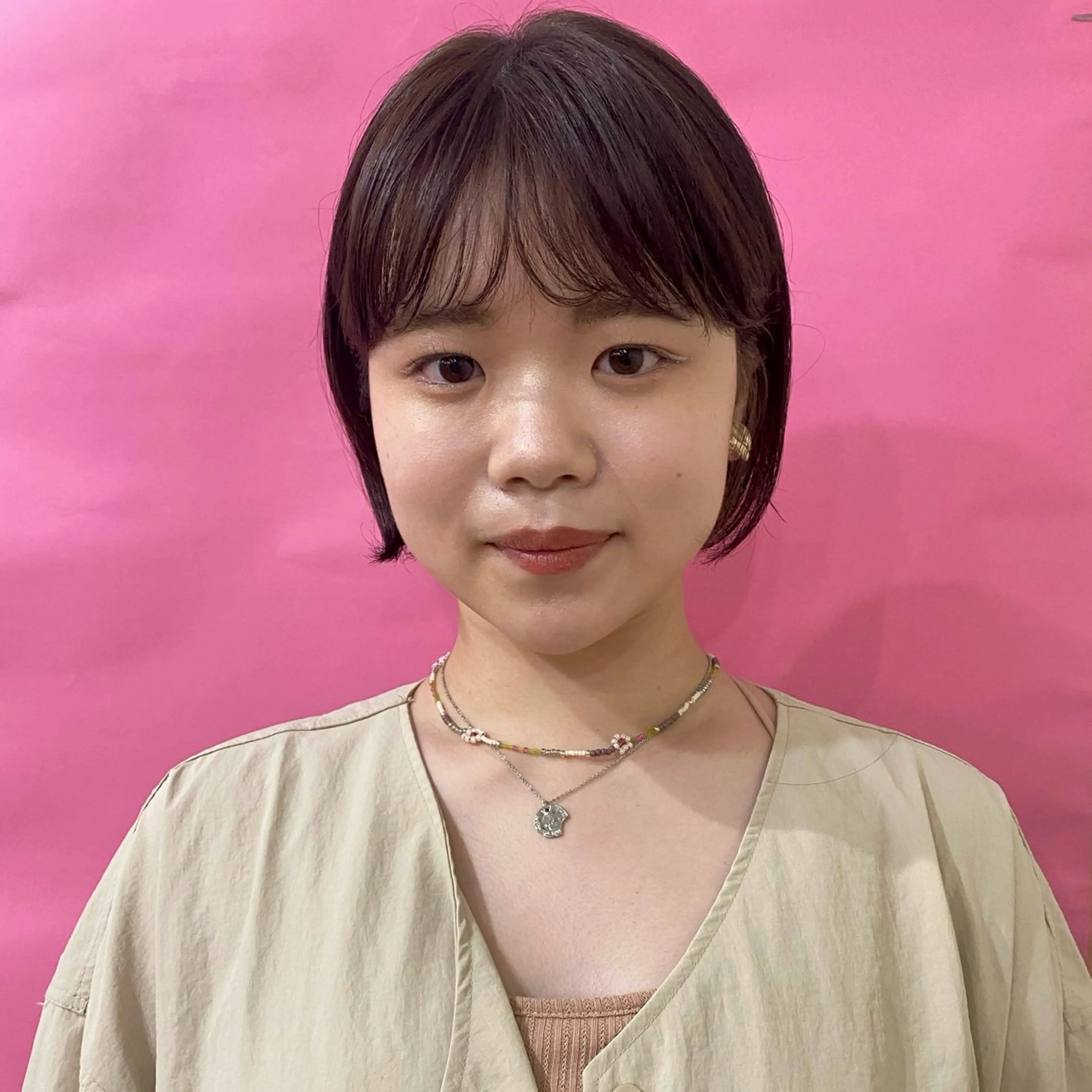 ショート カラー カット 縮毛矯正 トリートメント Lilu しずくのヘアスタイル